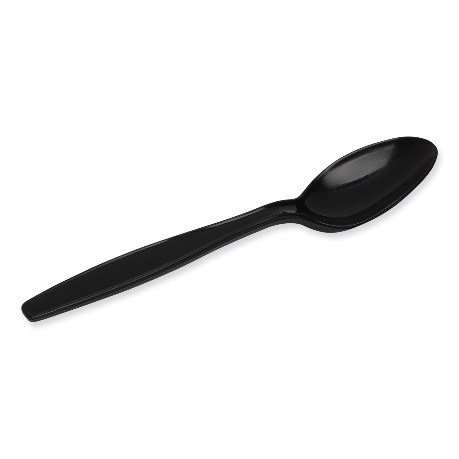 Dixie® Individually Wrapped Heavyweight Spoons, Plastic, Black, 1,000/Carton