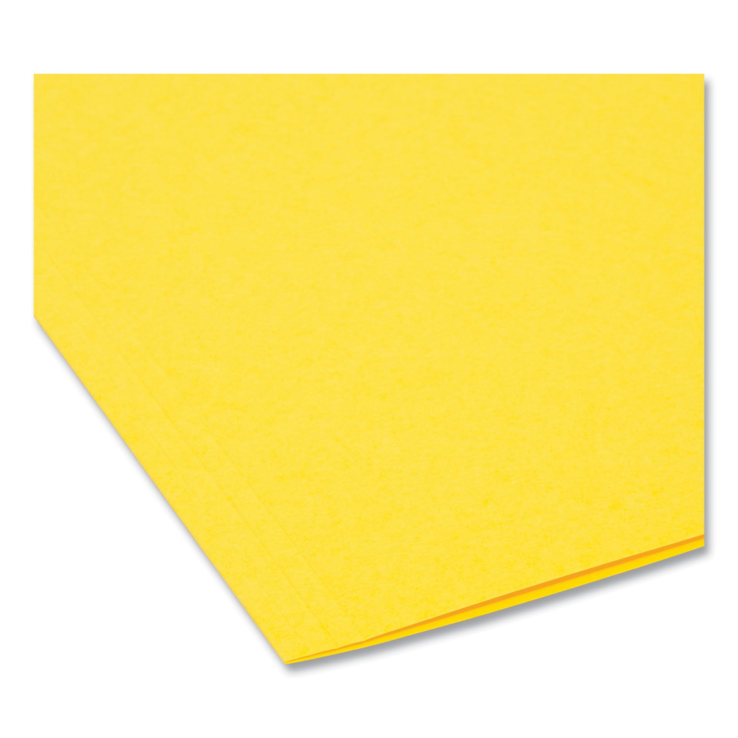 Smead Interior File Folders, 1/3-Cut Tabs: Assorted, Letter Size, 0.75" Expansion, Yellow, 100/Box