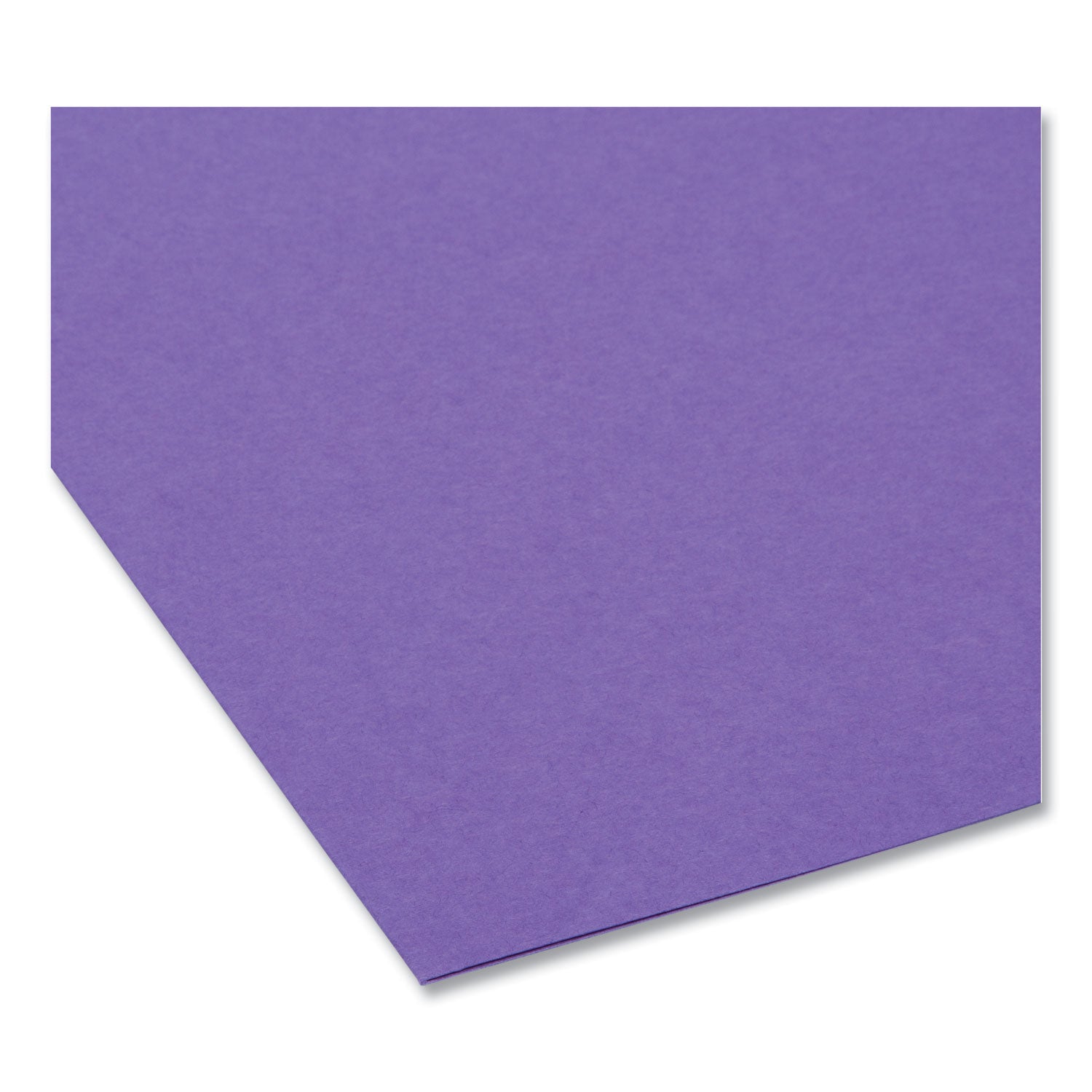 Smead Interior File Folders, 1/3-Cut Tabs: Assorted, Letter Size, 0.75" Expansion, Purple, 100/Box