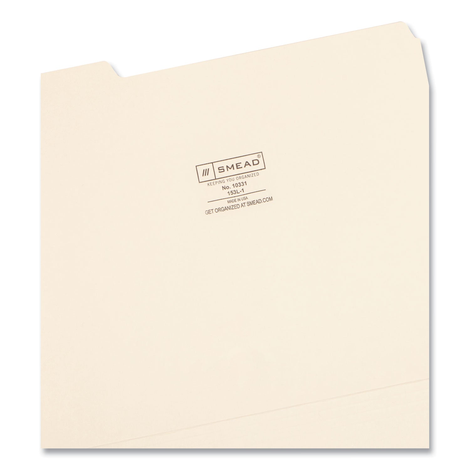 Smead Manila File Folders, 1/3-Cut Tabs: Left Position, Letter Size, 0.75" Expansion, Manila, 100/Box