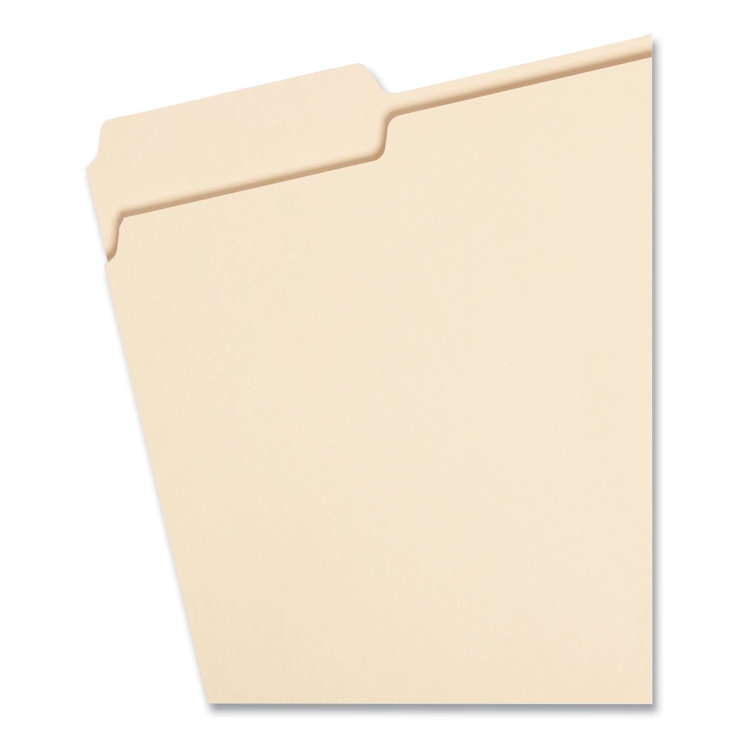 Smead 100% Recycled Manila Top Tab File Folders, 1/3-Cut Tabs: Assorted, Letter Size, 0.75" Expansion, Manila, 100/Box