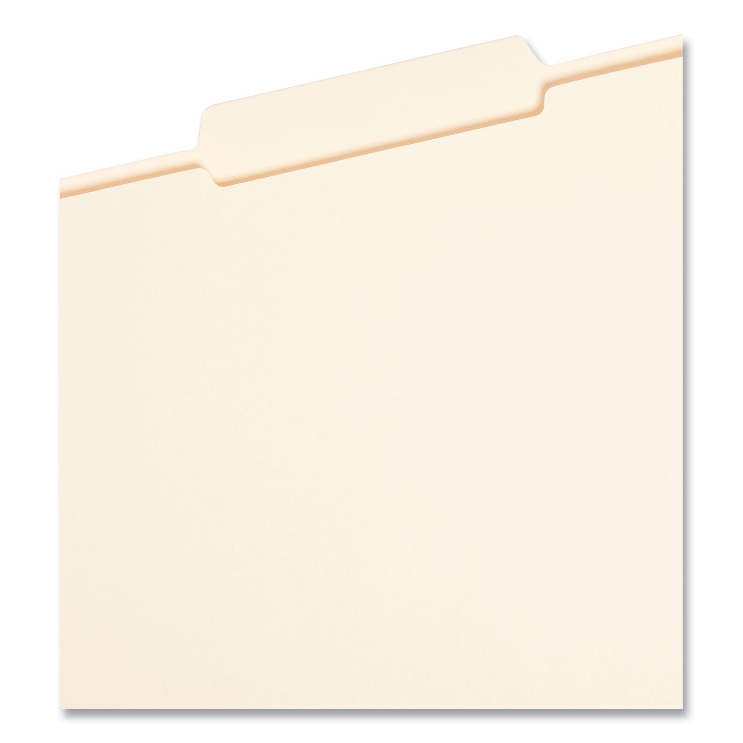 Smead Reinforced Guide Height File Folders, 2/5-Cut Tabs: Right of Center Position, Letter Size, 0.75" Expansion, Manila, 100/Box