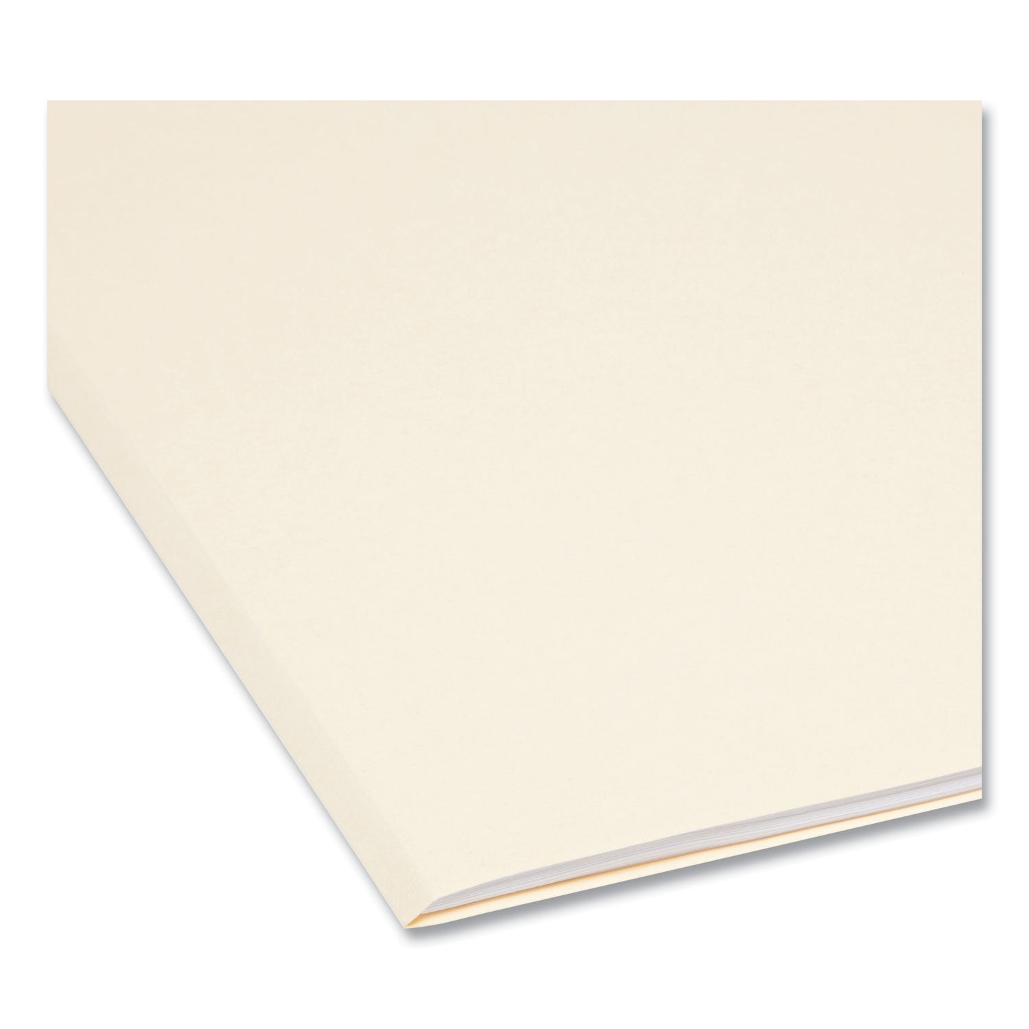 Smead Reinforced Guide Height File Folders, 2/5-Cut Tabs: Right Position, Letter Size, 0.75" Expansion, Manila, 100/Box