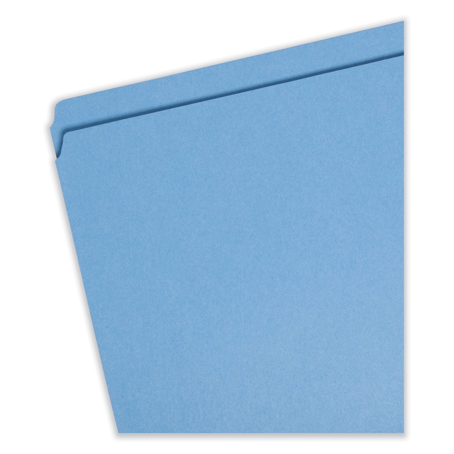 Smead Reinforced Top Tab Colored File Folders, Straight Tabs, Legal Size, 0.75" Expansion, Blue, 100/Box