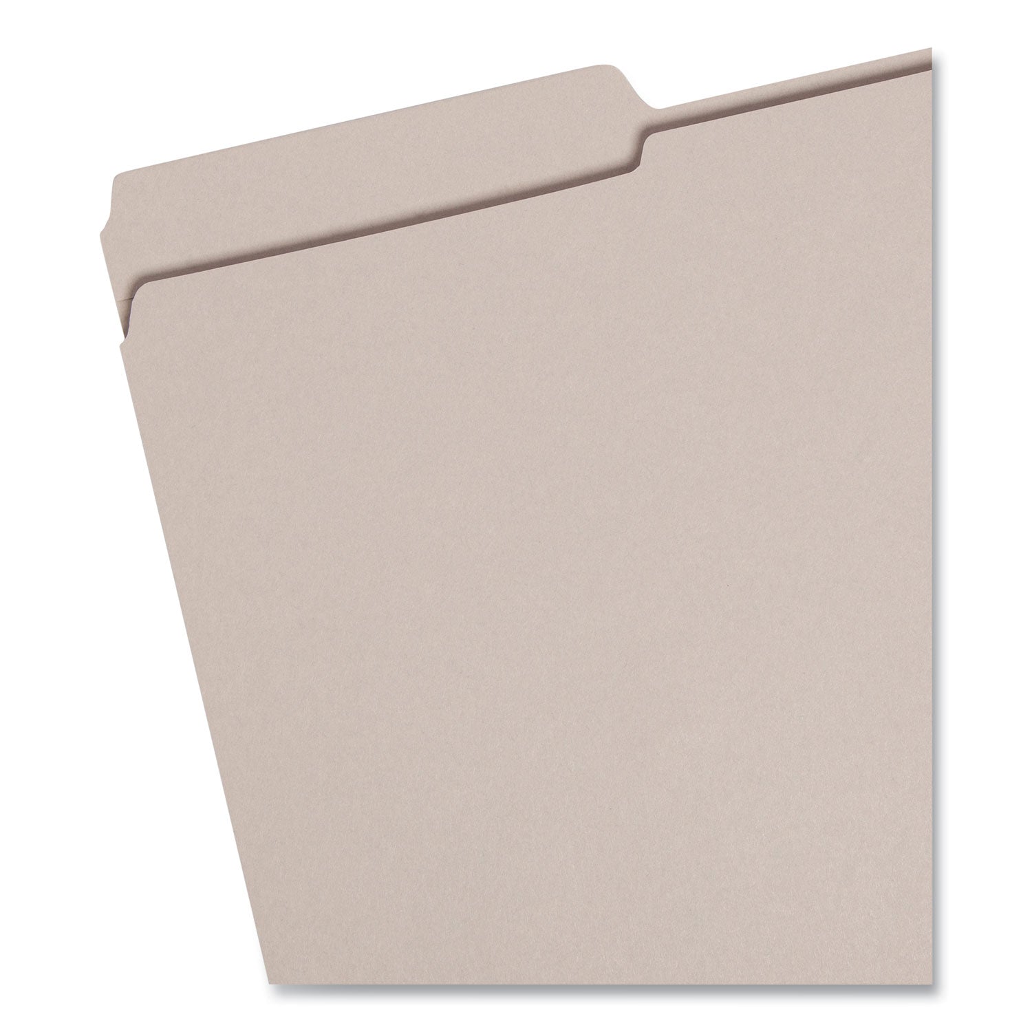 Smead Reinforced Top Tab Colored File Folders, 1/3-Cut Tabs: Assorted, Legal Size, 0.75" Expansion, Gray, 100/Box