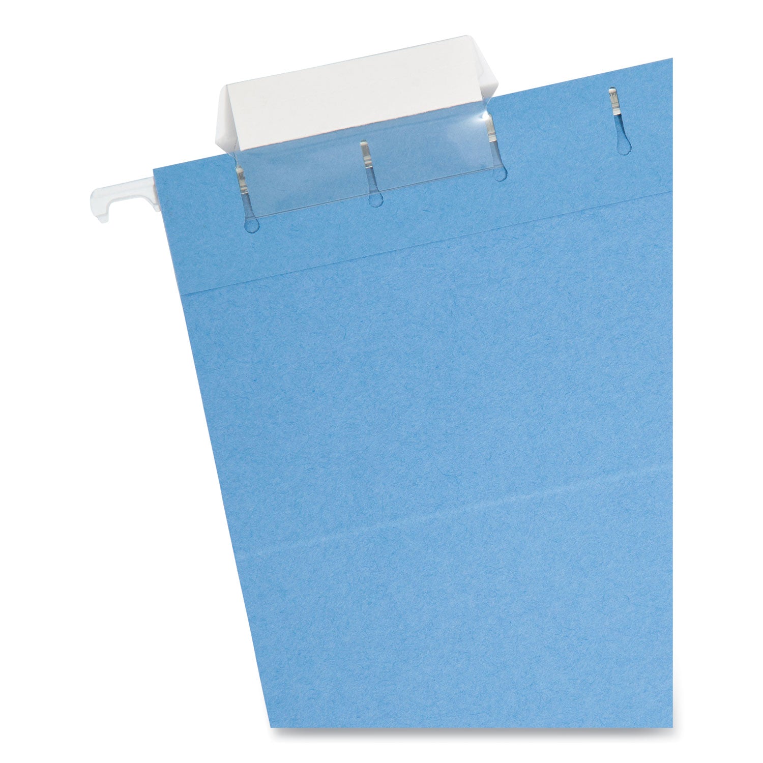 Smead Colored Hanging File Folders with 1/5 Cut Tabs, Letter Size, 1/5-Cut Tabs, Blue, 25/Box