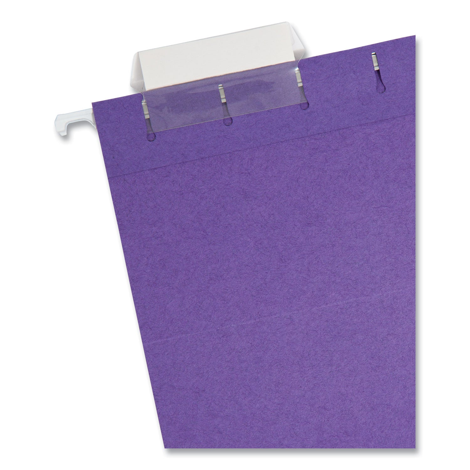 Smead Colored Hanging File Folders with 1/5 Cut Tabs, Letter Size, 1/5-Cut Tabs, Purple, 25/Box