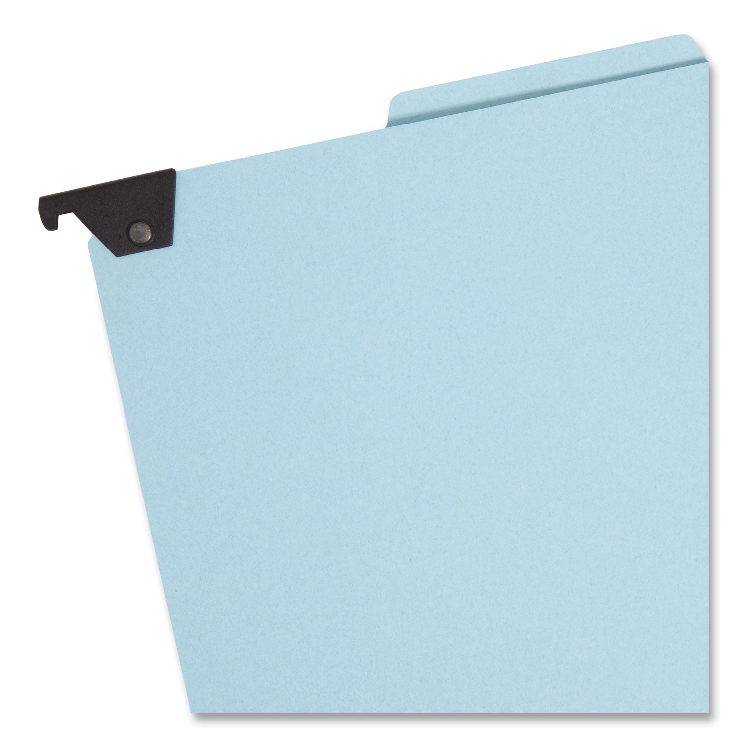 Smead FasTab Hanging Pressboard Classification Folders, 1 Divider, Letter Size, Blue
