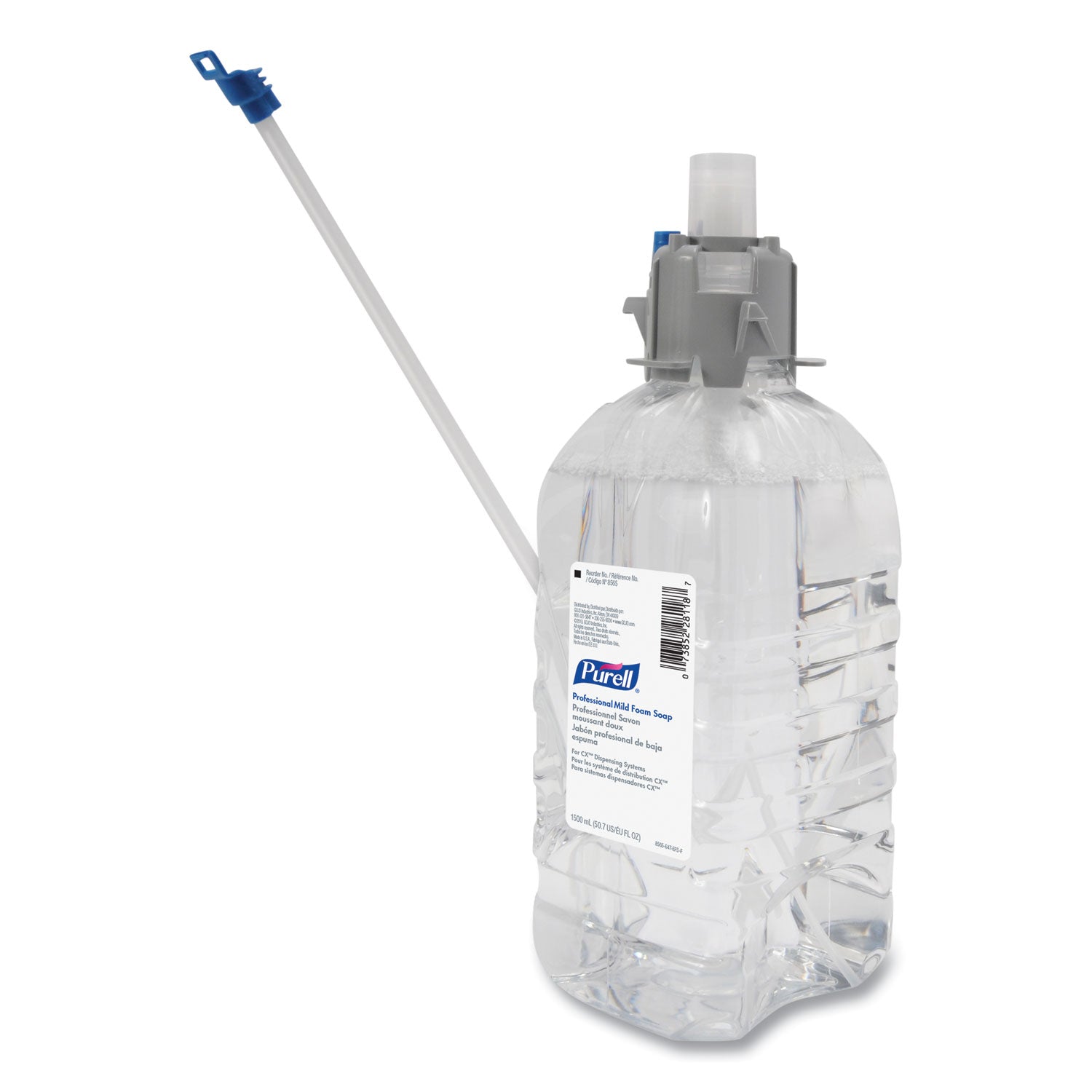 PURELL® Professional Mild Foam Soap Refill, For CX, CXi, CXT Dispensers, Fragrance-Free, 1,500 mL