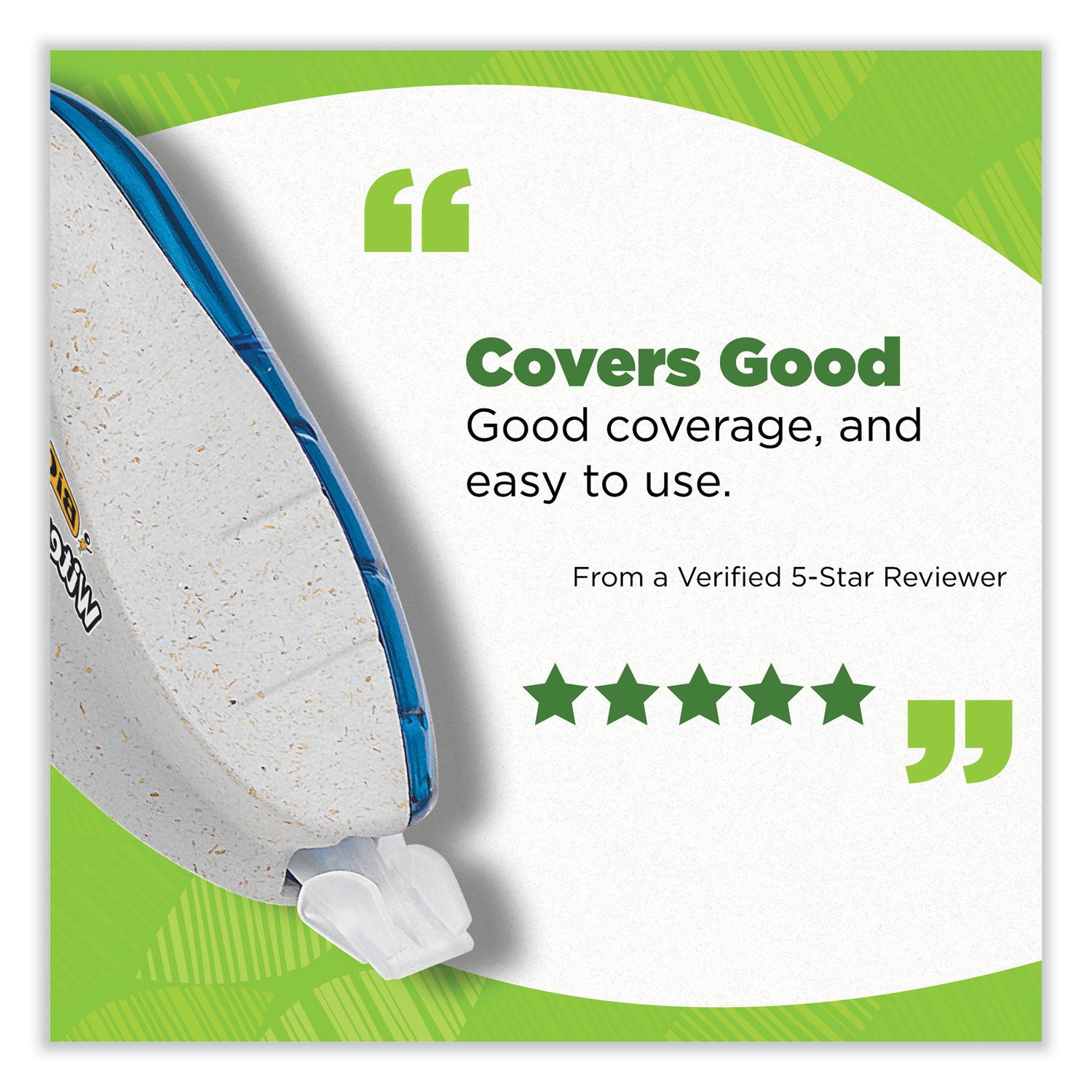 BIC® Wite-Out Brand Ecolutions Correction Tape, Non-Refillable, White, 0.2" x 19.8 ft, 2/Pack