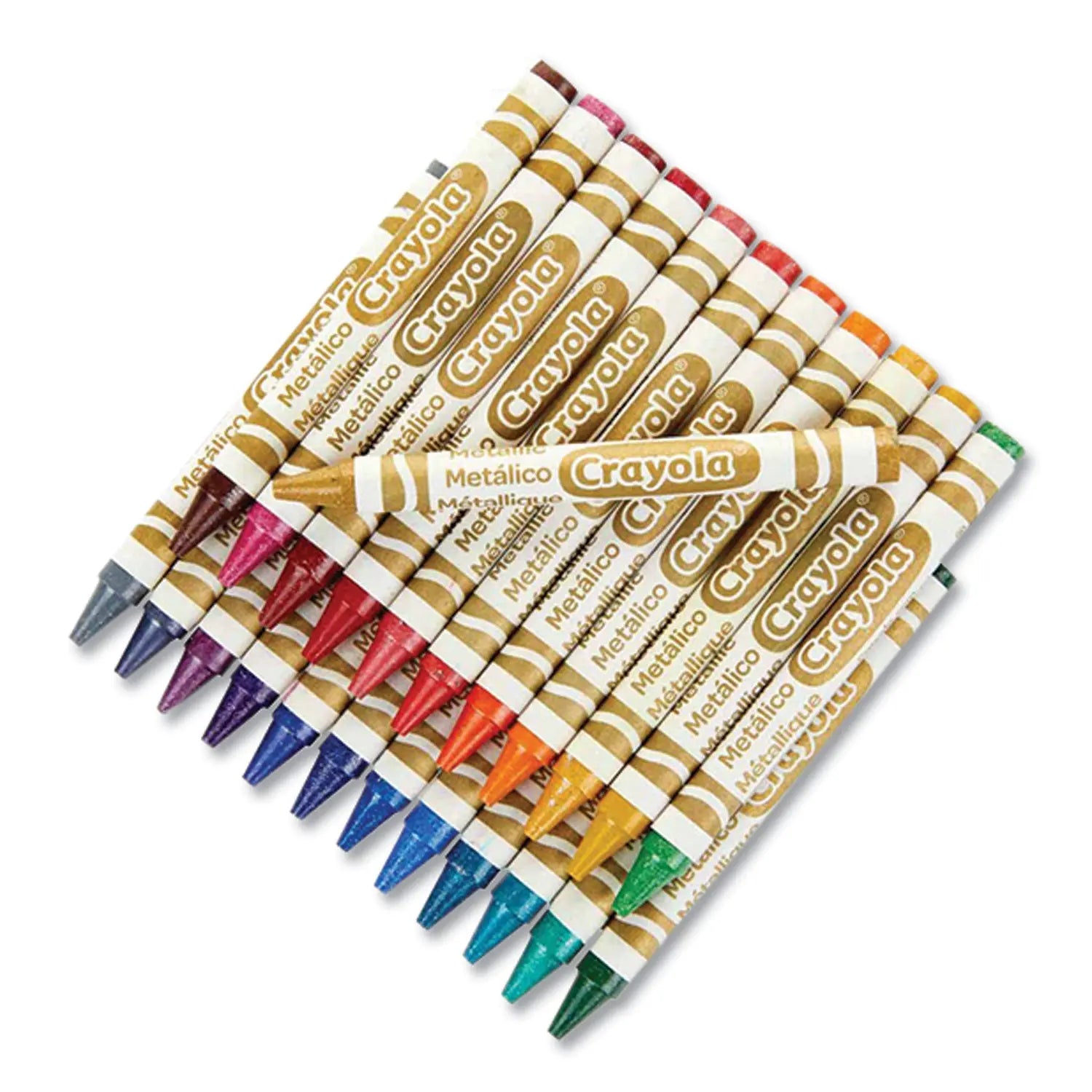 Metallic Crayons, Assorted, 24/Pack Crayola® Flipcost