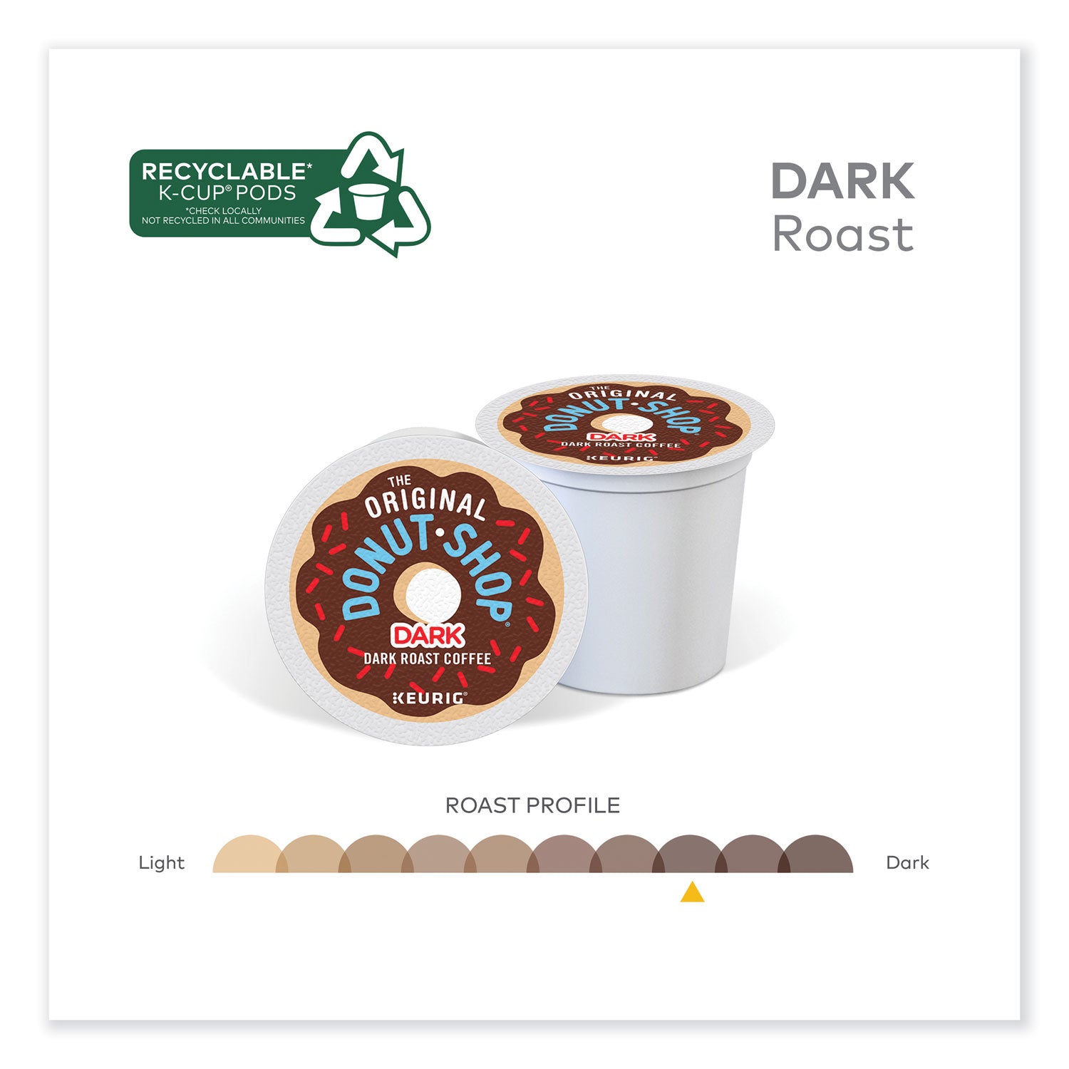 The Original Donut Shop® DARK K-Cups, Regular Extra Bold, 48/Box