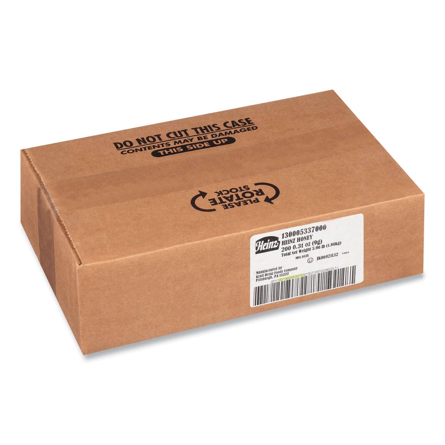 Heinz Single Serve Honey, 0.31 oz Individually Wrapped, 200/Carton