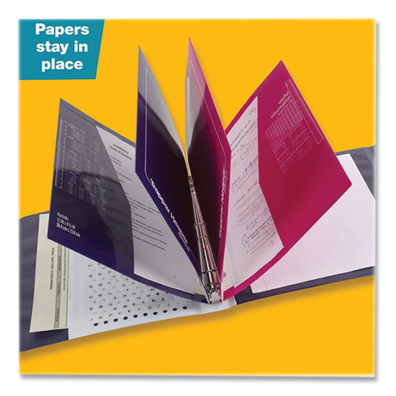 Mead® Trapper Keeper 3-Ring Pocket Binder, 1" Capacity, 11.25 x 12.19, Animal