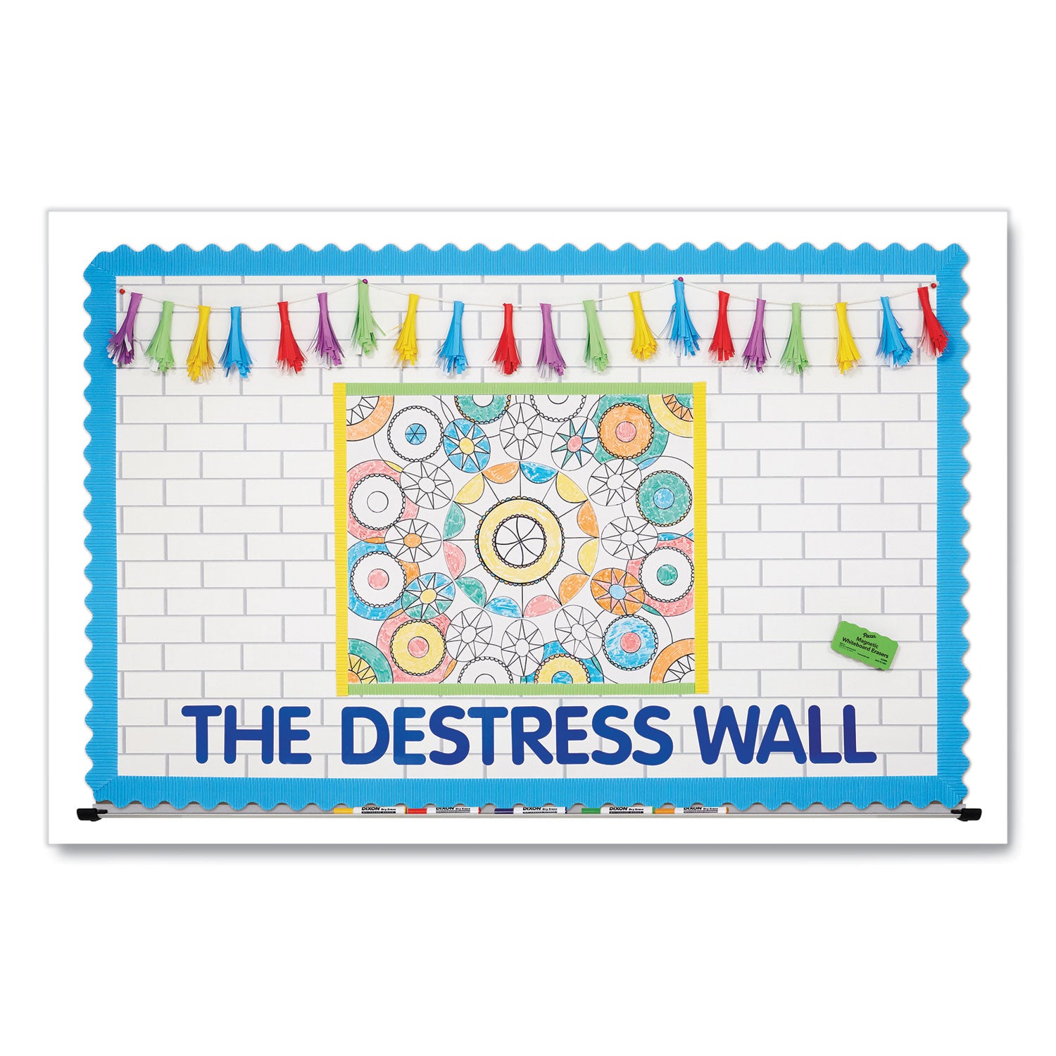 Pacon® Fadeless Paper Roll, 50 lb Bond Weight, 48 x 50 ft, White Subway Tile