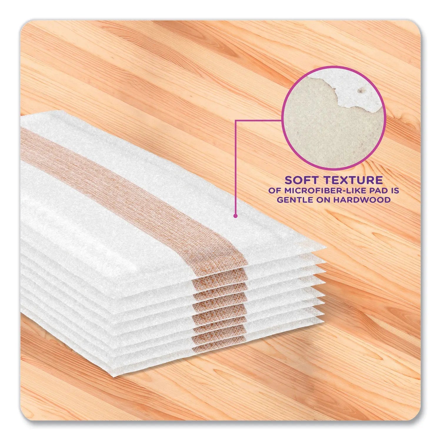 WetJet System Wood Mopping Pad, 5.4 x 11.3, White, 20/Pack Swiffer® Flipcost