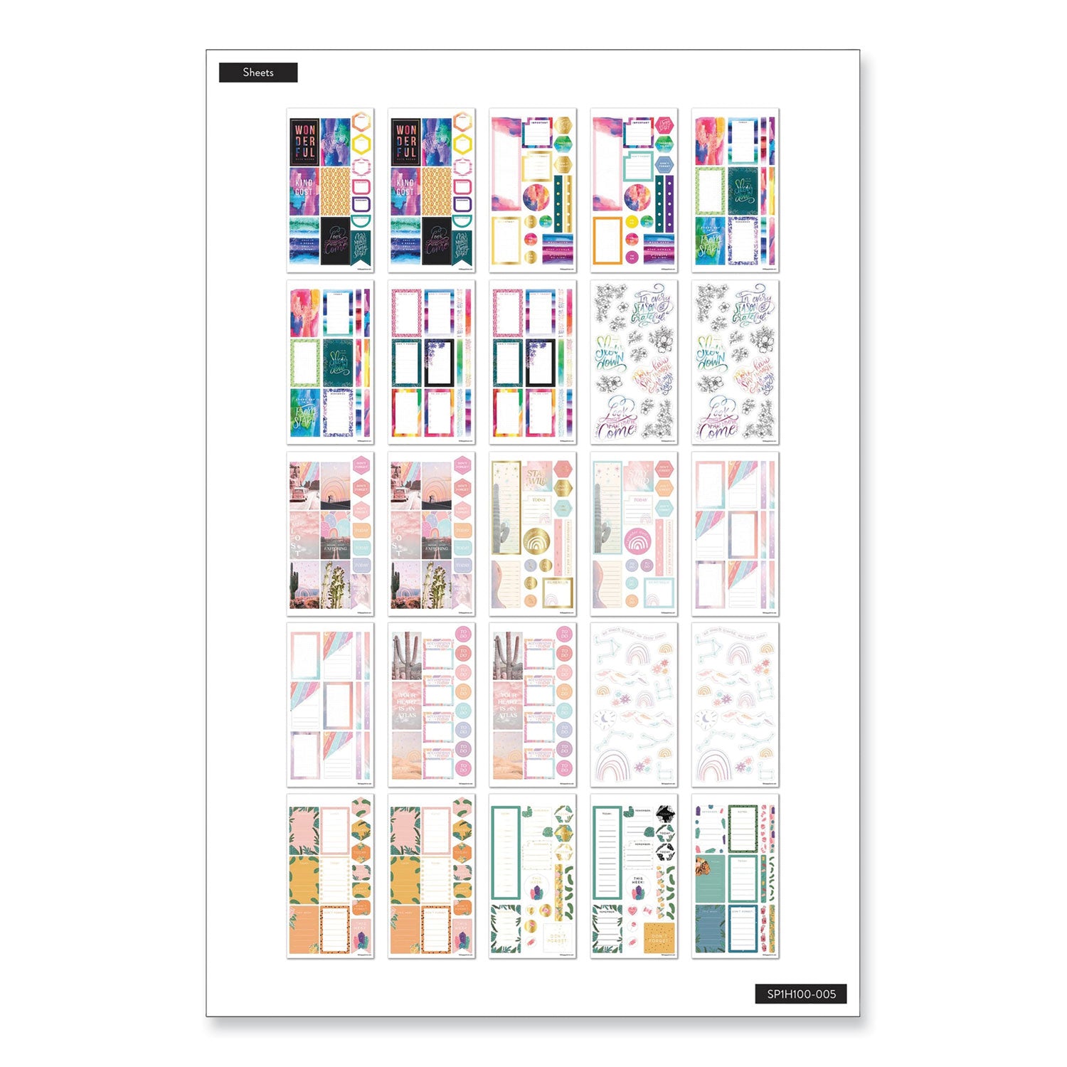 The Happy Planner® All the Essentials Mega Value Pack Stickers, Productivity Theme, 2,172 Stickers