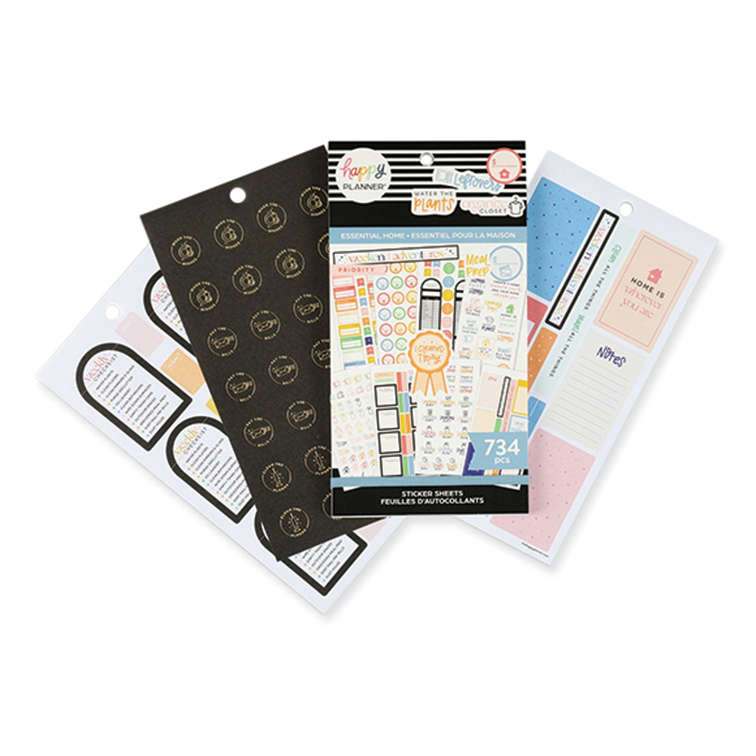 The Happy Planner® Essentials Home Classic Stickers, Productivity Theme, 734 Stickers