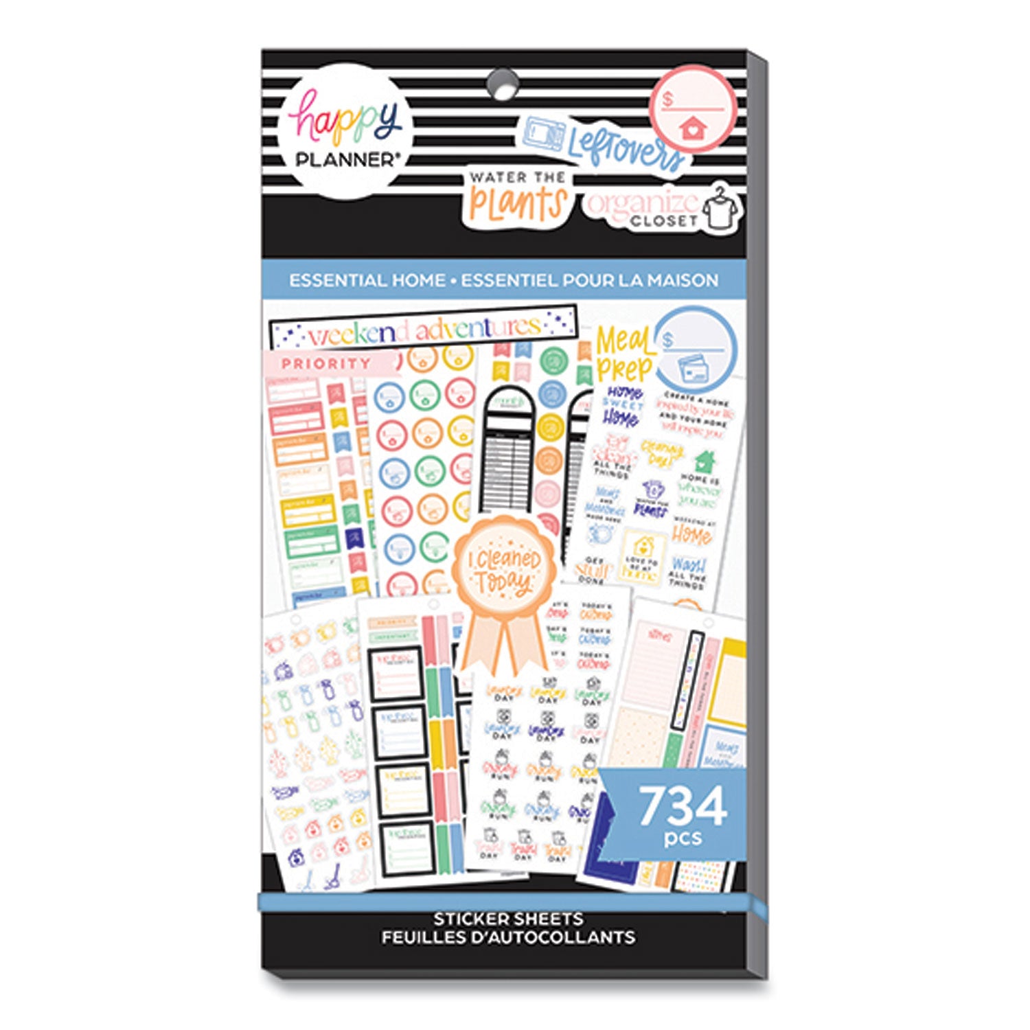 The Happy Planner® Essentials Home Classic Stickers, Productivity Theme, 734 Stickers