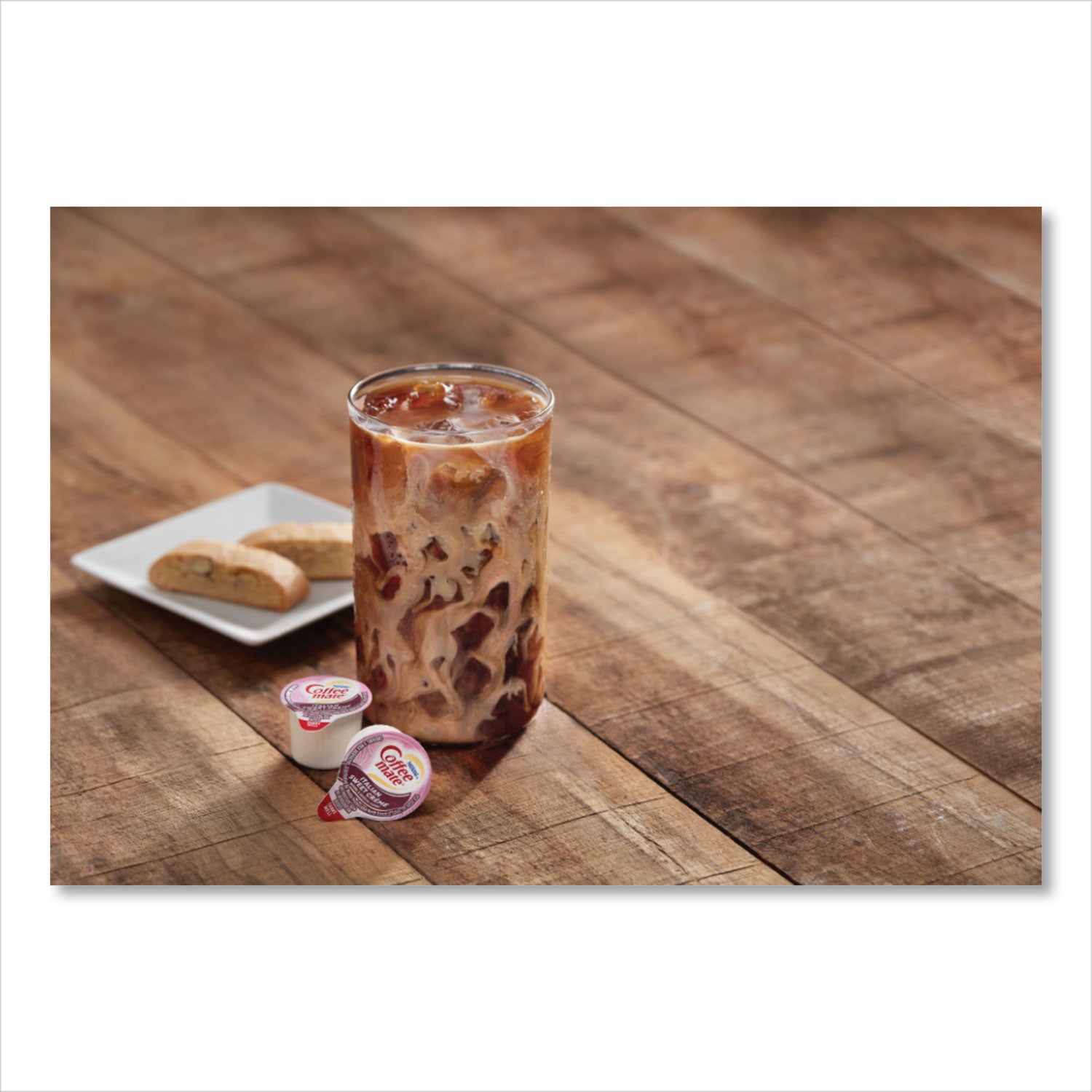 Coffee mate® Bulk Liquid Coffee Creamer, Italian Sweet Cream, 0.38 oz Mini Cups, 180/Carton