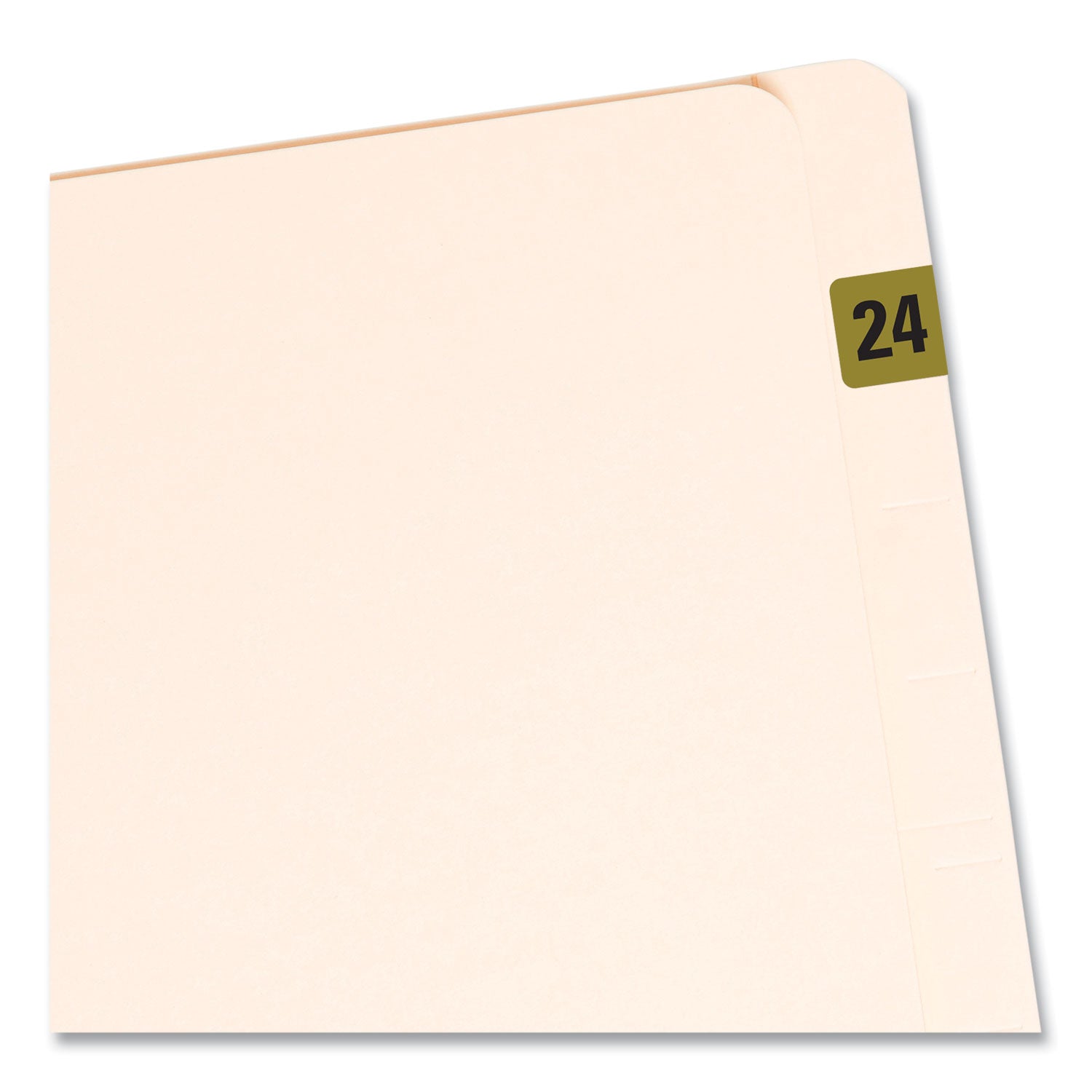 Smead Yearly End Tab File Folder Labels, 2024, Gold, 500/Roll