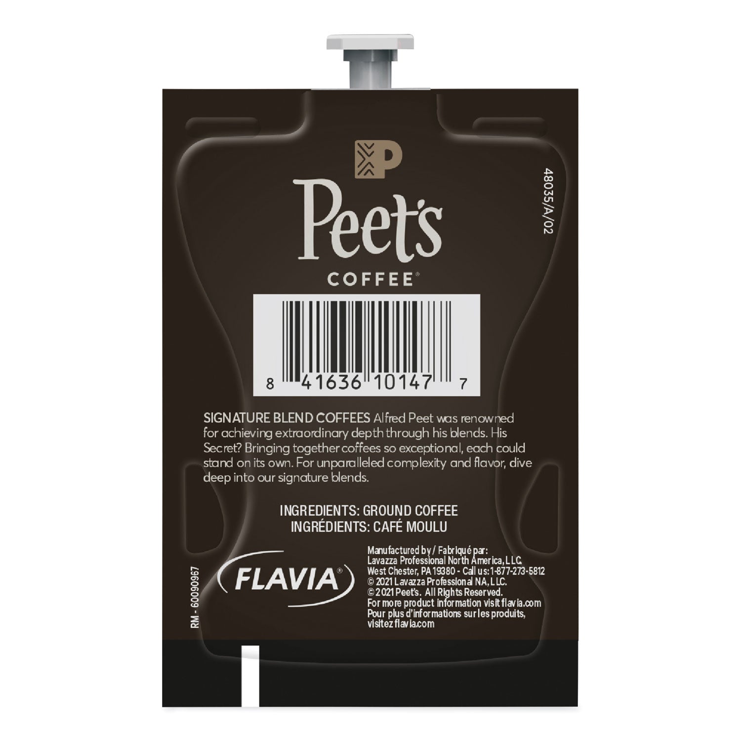 Peet's Coffee & Tea® FLAVIA Ground Coffee Freshpacks, Cafe Domingo Blend, 76/Carton