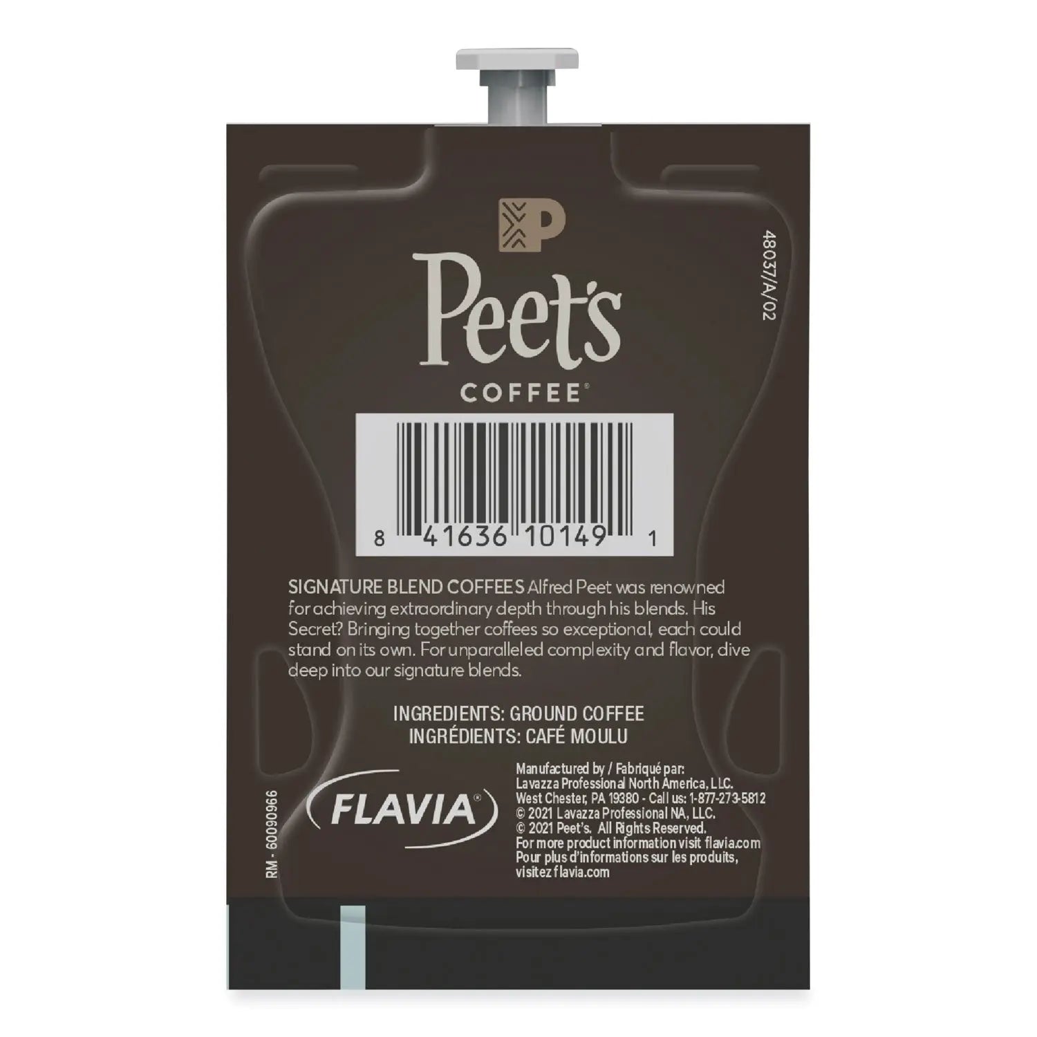 FLAVIA Ground Coffee Freshpacks, Colombia Luminosa, 0.34 oz Freshpack, 76/Carton Peet's Coffee & Tea® Flipcost