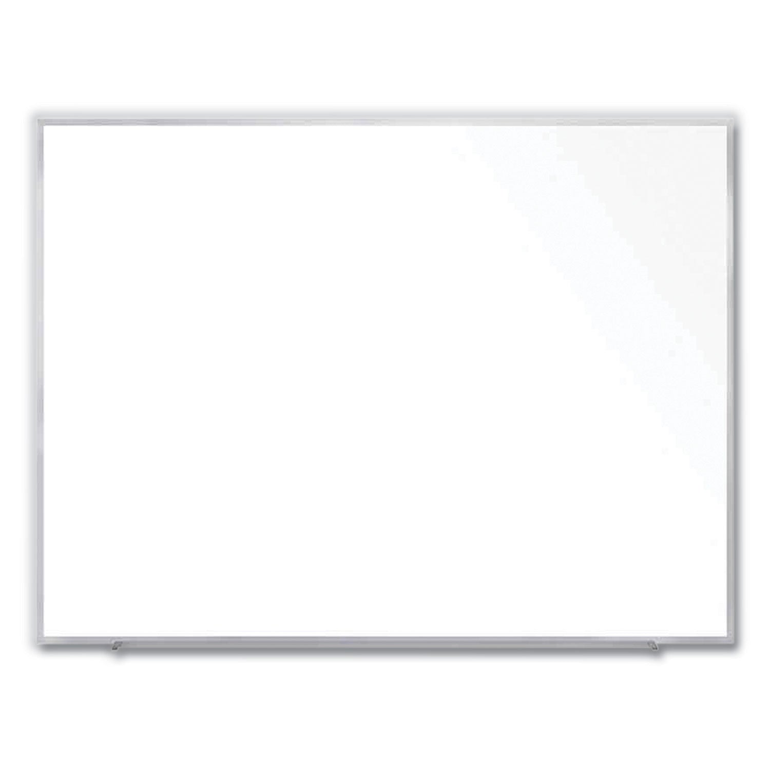 Magnetic Porcelain Whiteboard with Aluminum Frame, 72.5 x 60.47, White Surface, Satin Aluminum Frame