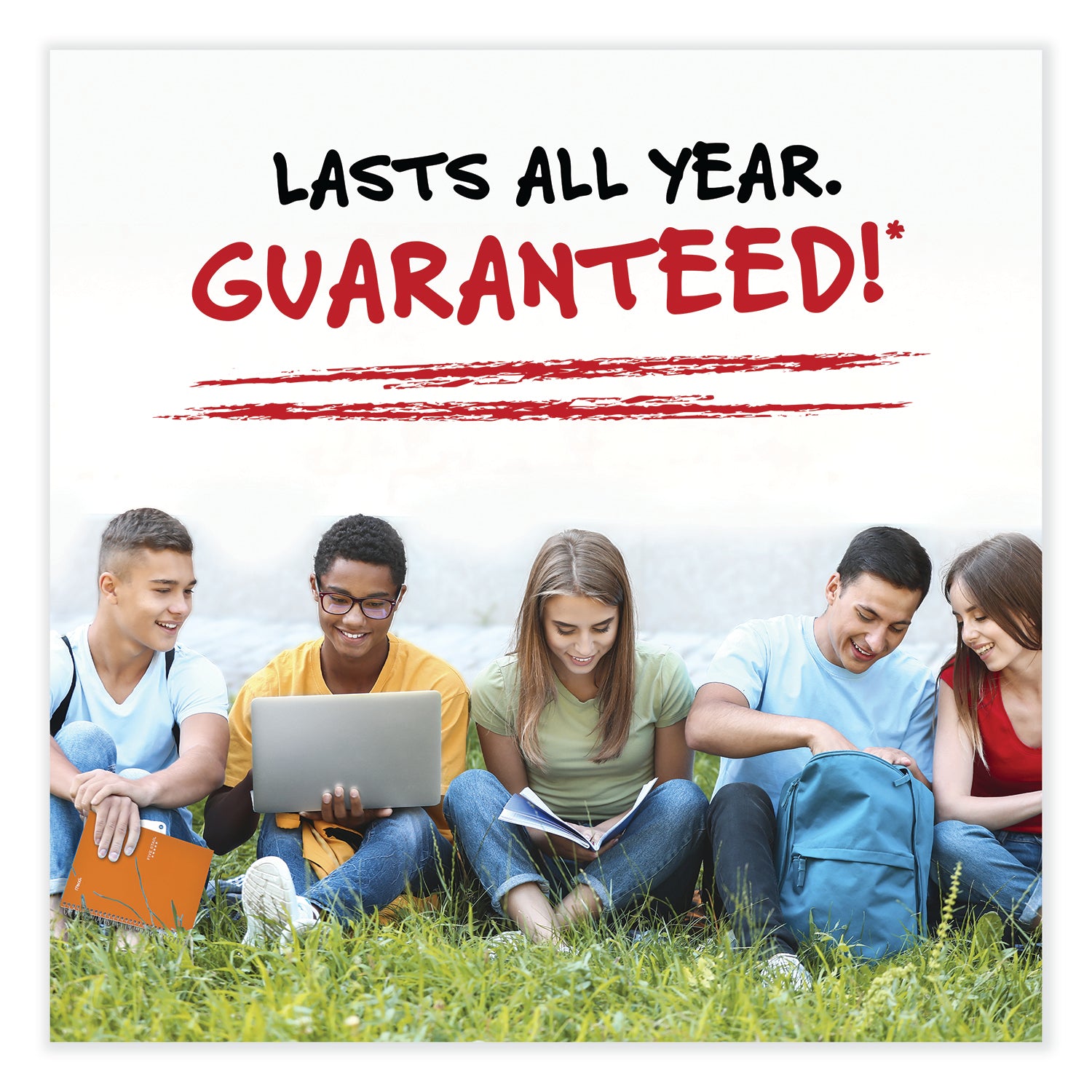 Five Star® Wirebound Notebook with Two Pockets, 1-Subject, Med/College Rule, Asst Cover Color (Red/GN/BL), (100) 11 x 8.5 Sheets, 3/Pack