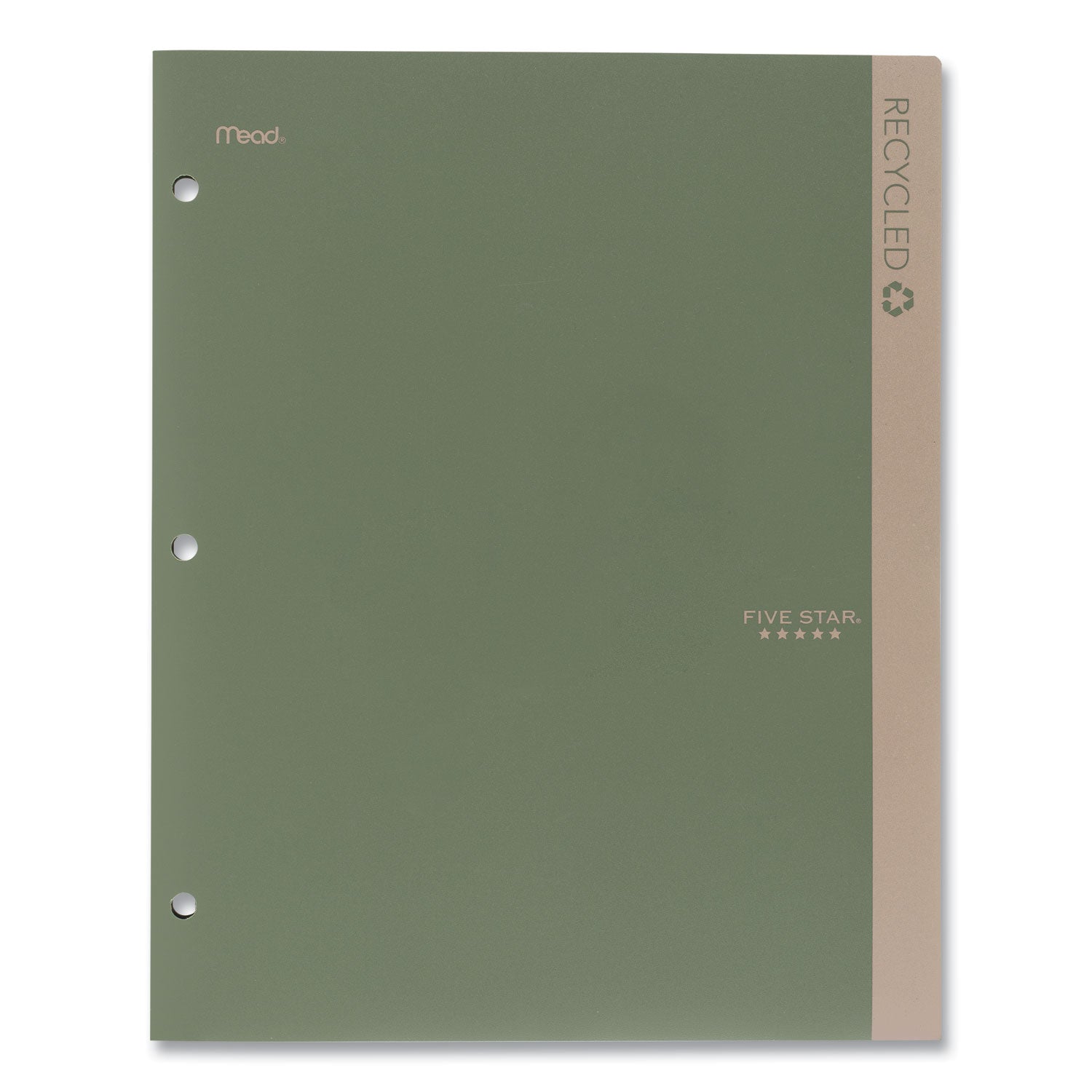 Five Star® Recycled Plastic Two-Pocket Folder, 11" x 8.5", Randomly Assorted