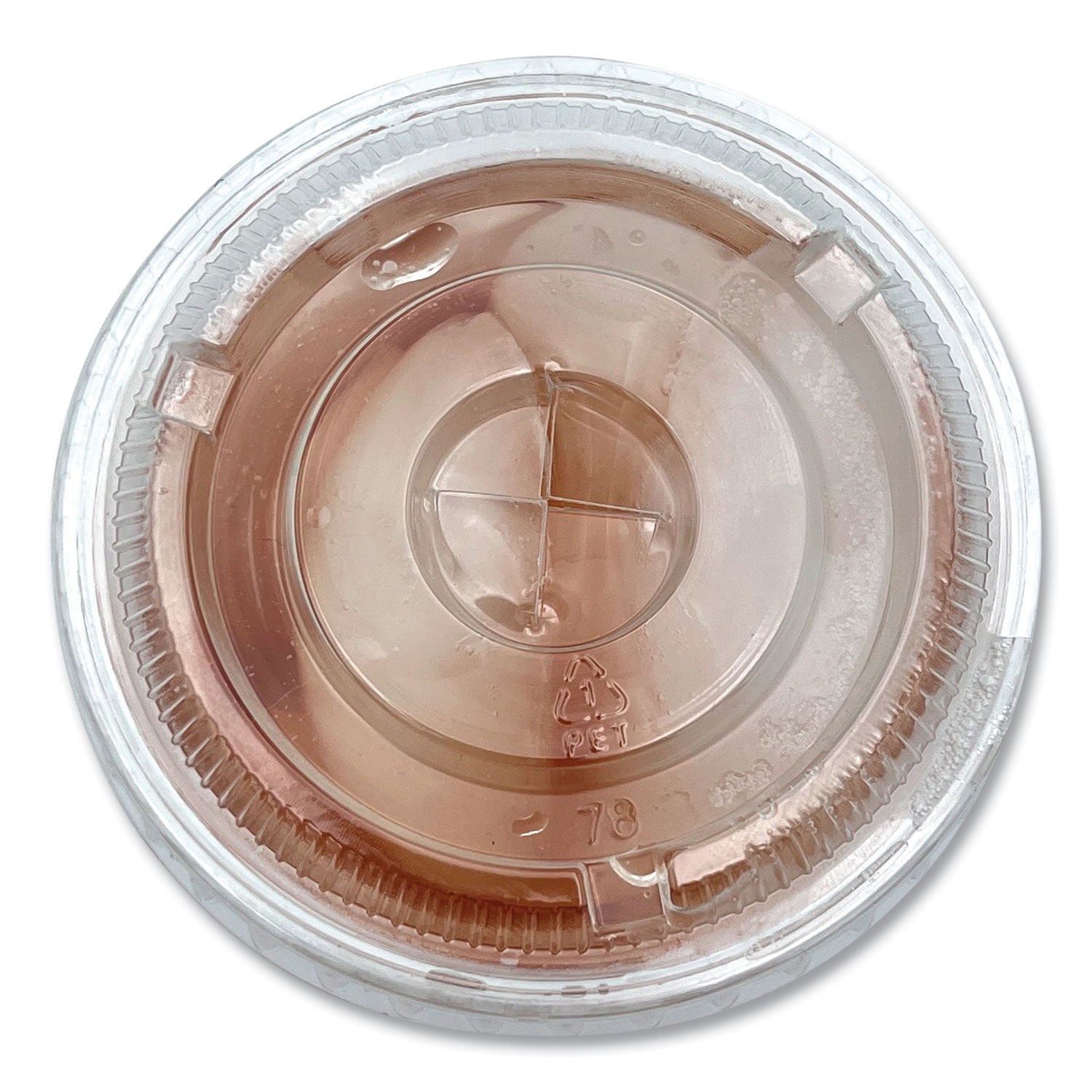 Boardwalk® Crystal-Clear Cold Cup Straw-Slot Lids, Fits 9 oz to 10 oz Cold Cups, Plastic, Clear, 100/Pack