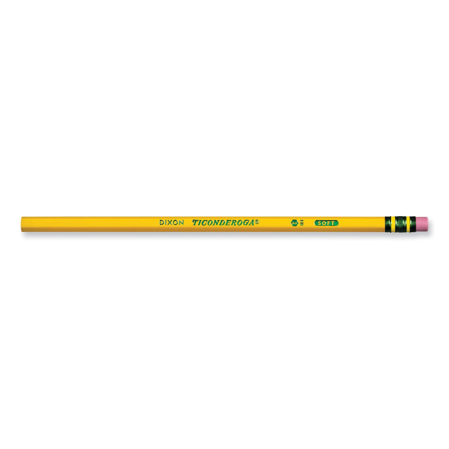 Ticonderoga® Pencils, HB (#2), Black Lead, Yellow Barrel, 72/Pack
