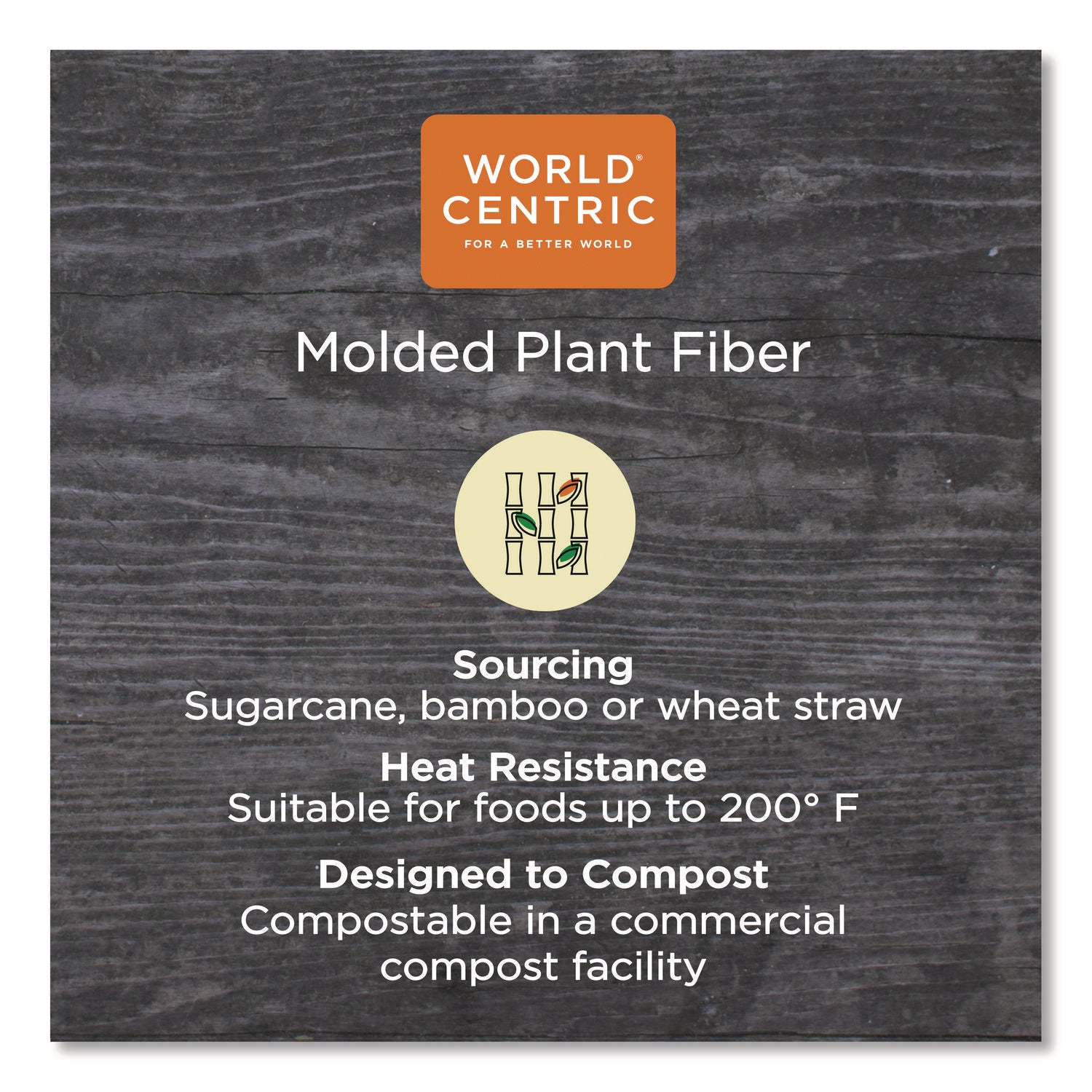World Centric® Fiber Containers, 32 oz, 8.7 x 6.5 x 2.1, Natural, Paper, 400/Carton