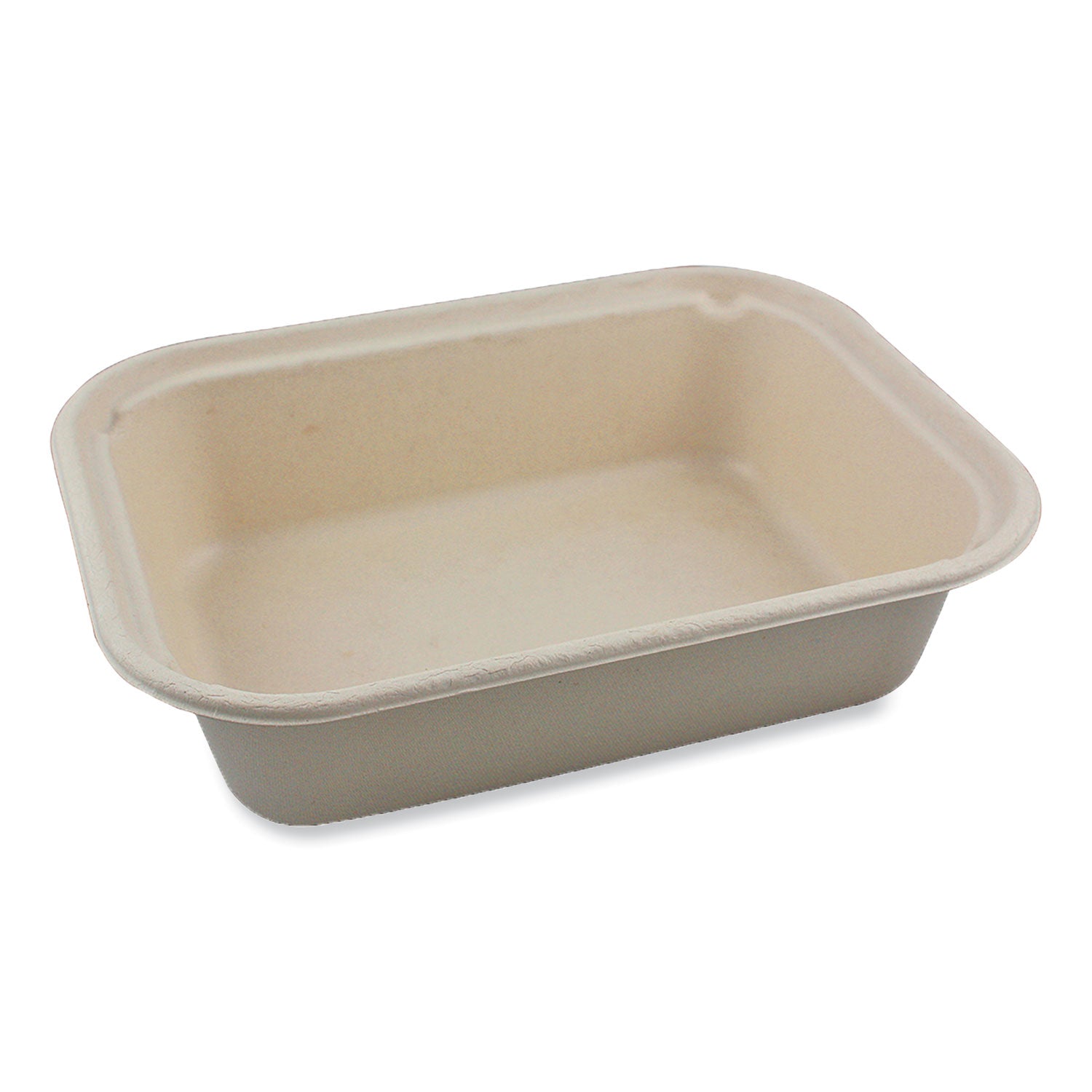 Fiber Containers, 60 oz, 7.5 x 9.8 x 2.7, Natural, Paper, 400/Carton