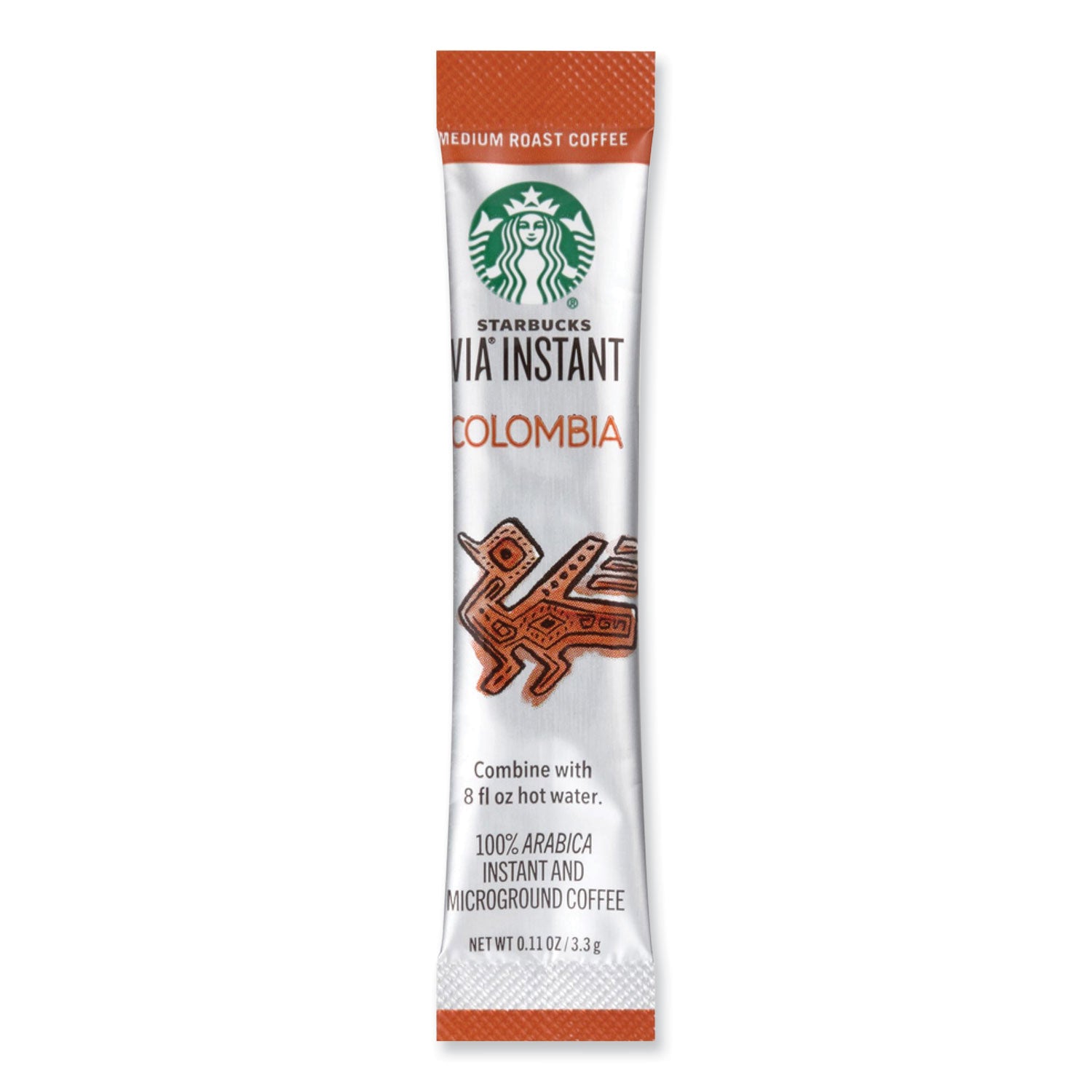 Starbucks® VIA Ready Brew Coffee, Colombia, 1.4 oz Packet, 8/Pack, 12 Packs/Carton