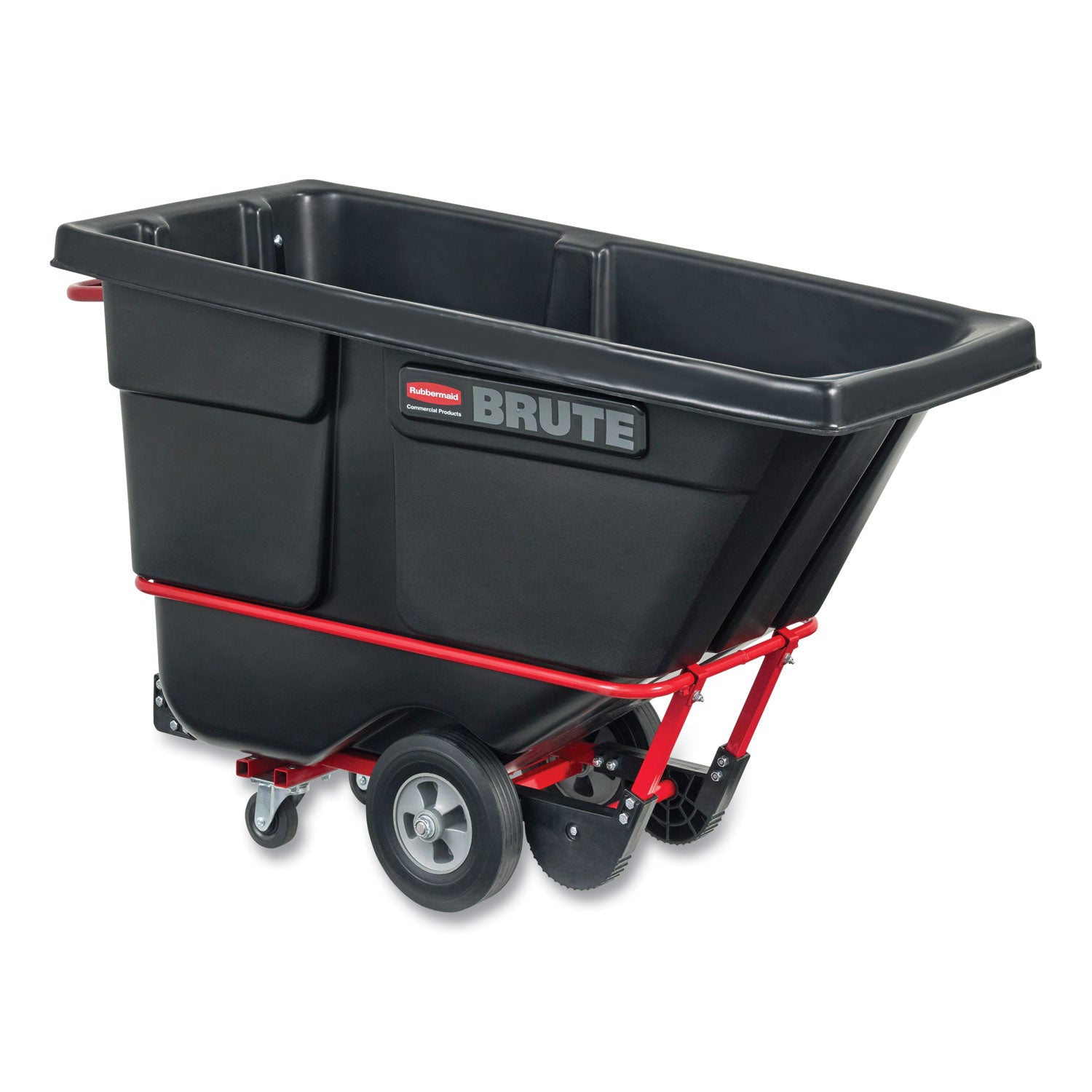 Rubbermaid® Commercial 0.5 cu yd BRUTE Rotomolded Tilt Truck, 850 lb Capacity, Black
