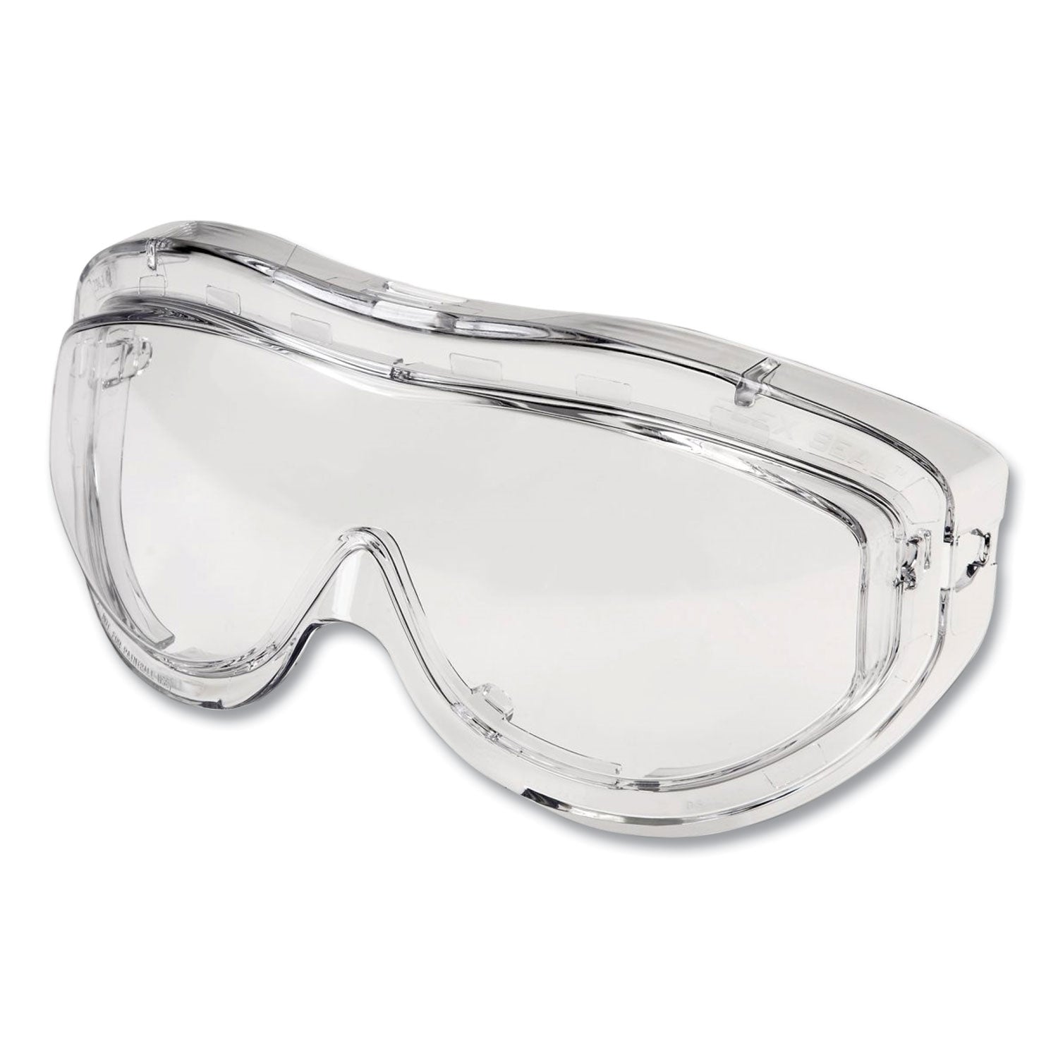 Honeywell Uvex™ Flex Seal OTG Goggles, Clear HydroShield Anti-Fog/Anti-Scratch Lens, Clear/Navy/Gray Frame
