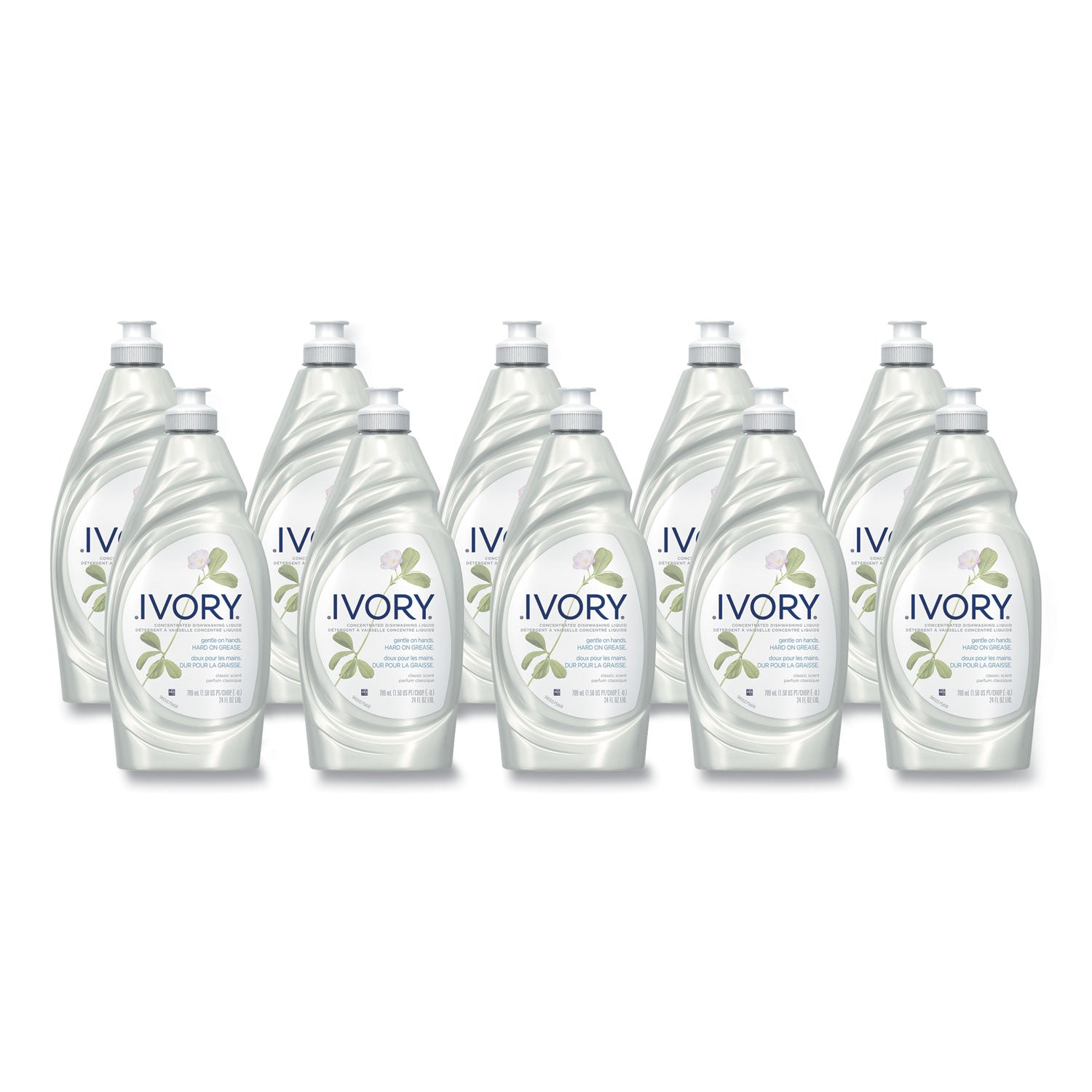 Dish Detergent, Classic Scent, 24 oz Bottle, 10/Carton