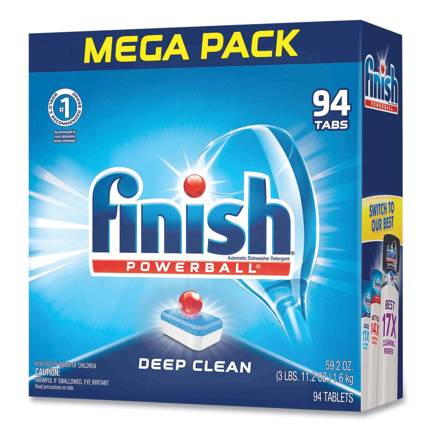 FINISH® Powerball Dishwasher Tabs, Fresh Scent, 94/Box