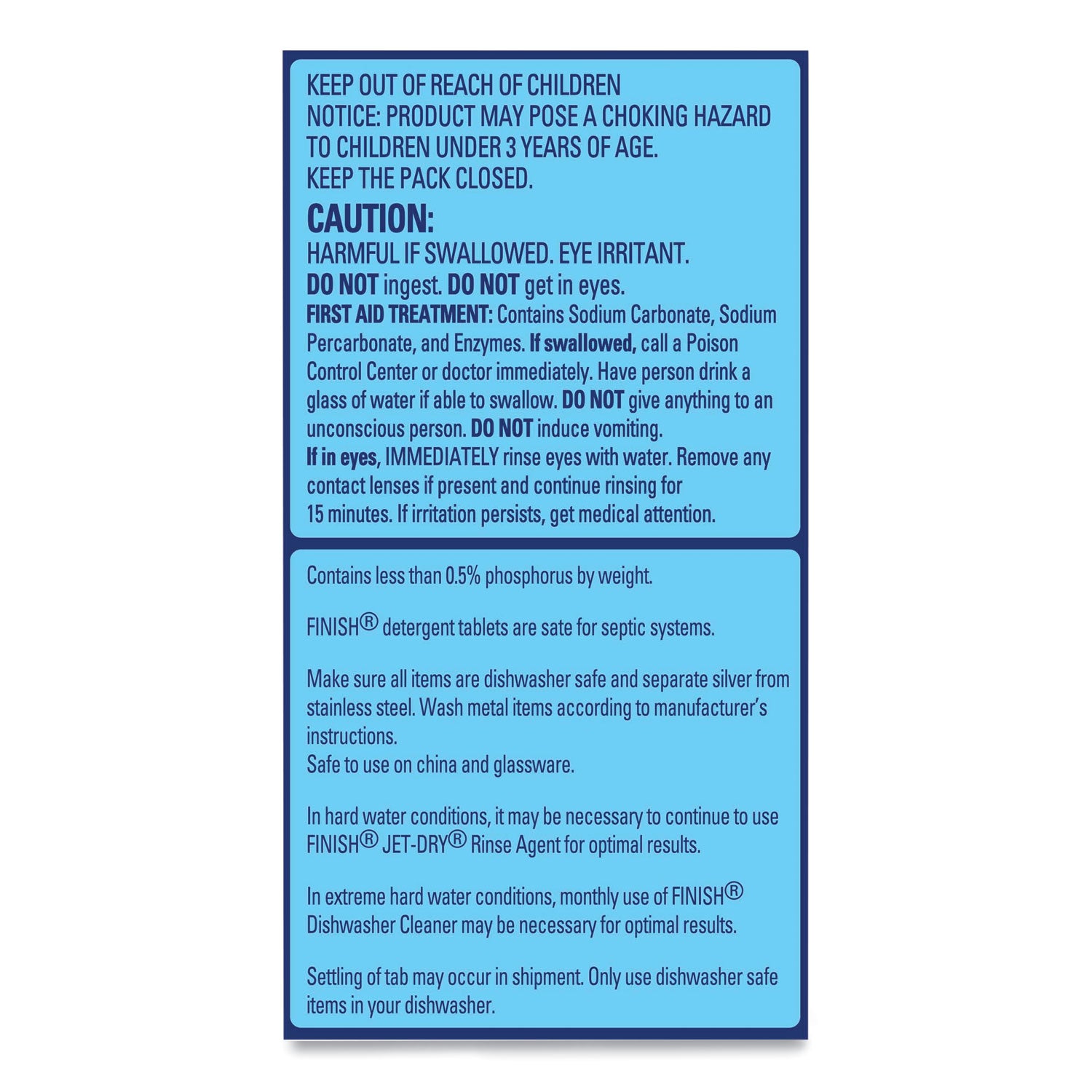 FINISH® Powerball Dishwasher Tabs, Fresh Scent, 94/Box