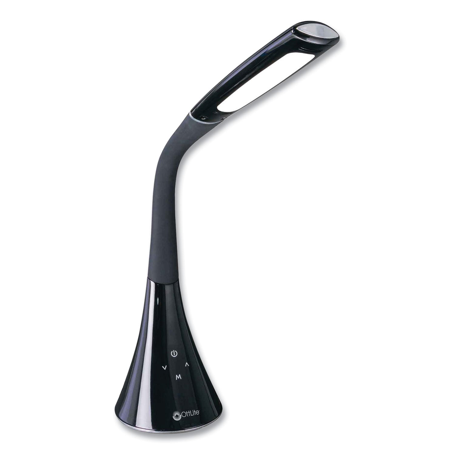 Wellness Series Swerve LED Desk Lamp, 23.25" High, Black