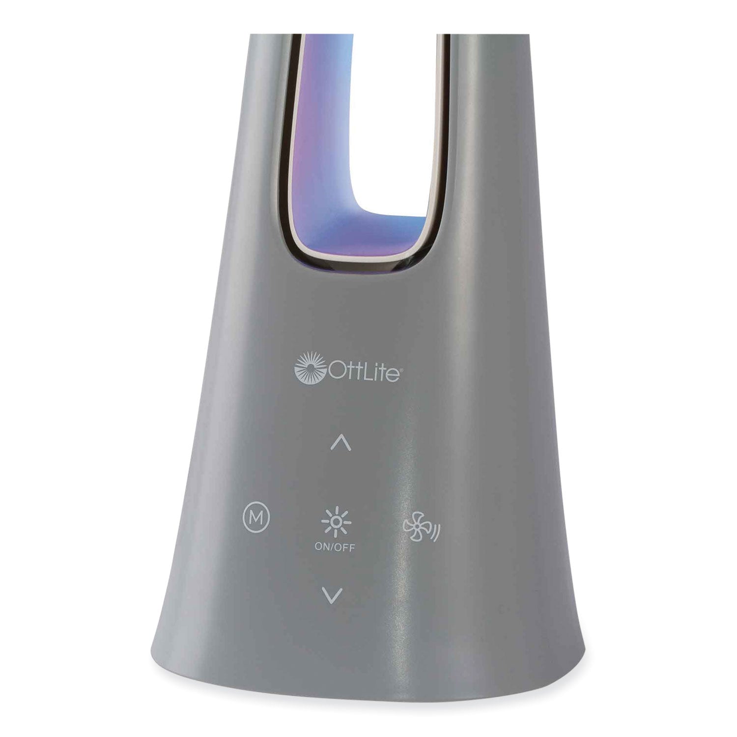 OttLite® Cool Breeze Fan Lamp, 15" to 26.5" High, Gray
