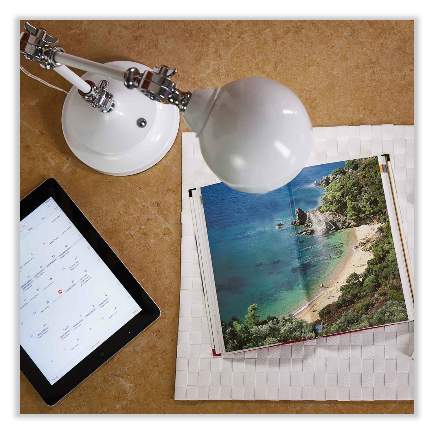 OttLite® Wellness Series Revive LED Desk Lamp, 15.5" High, White