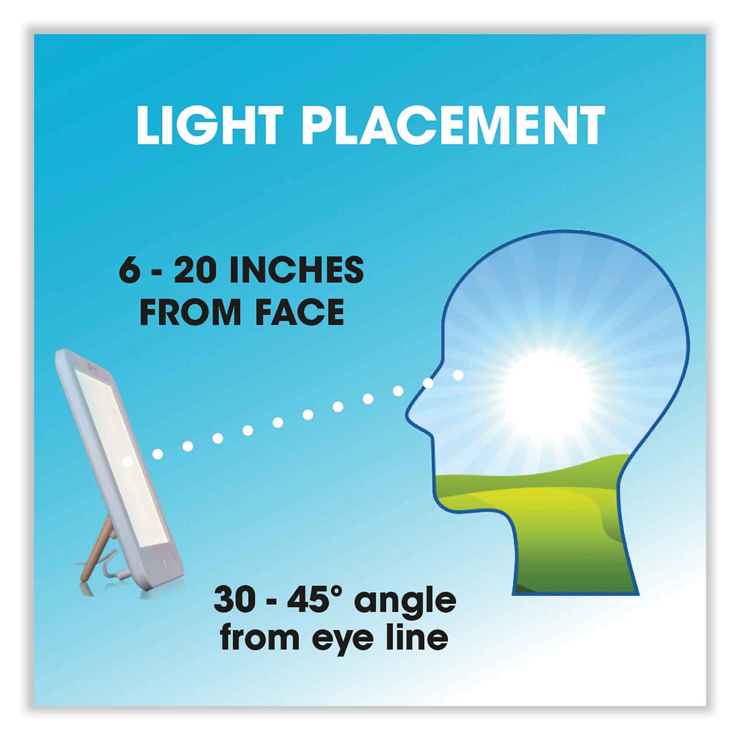 OttLite® Wellness Series ClearSun LED Light Therapy Lamp, 7.88" High, White