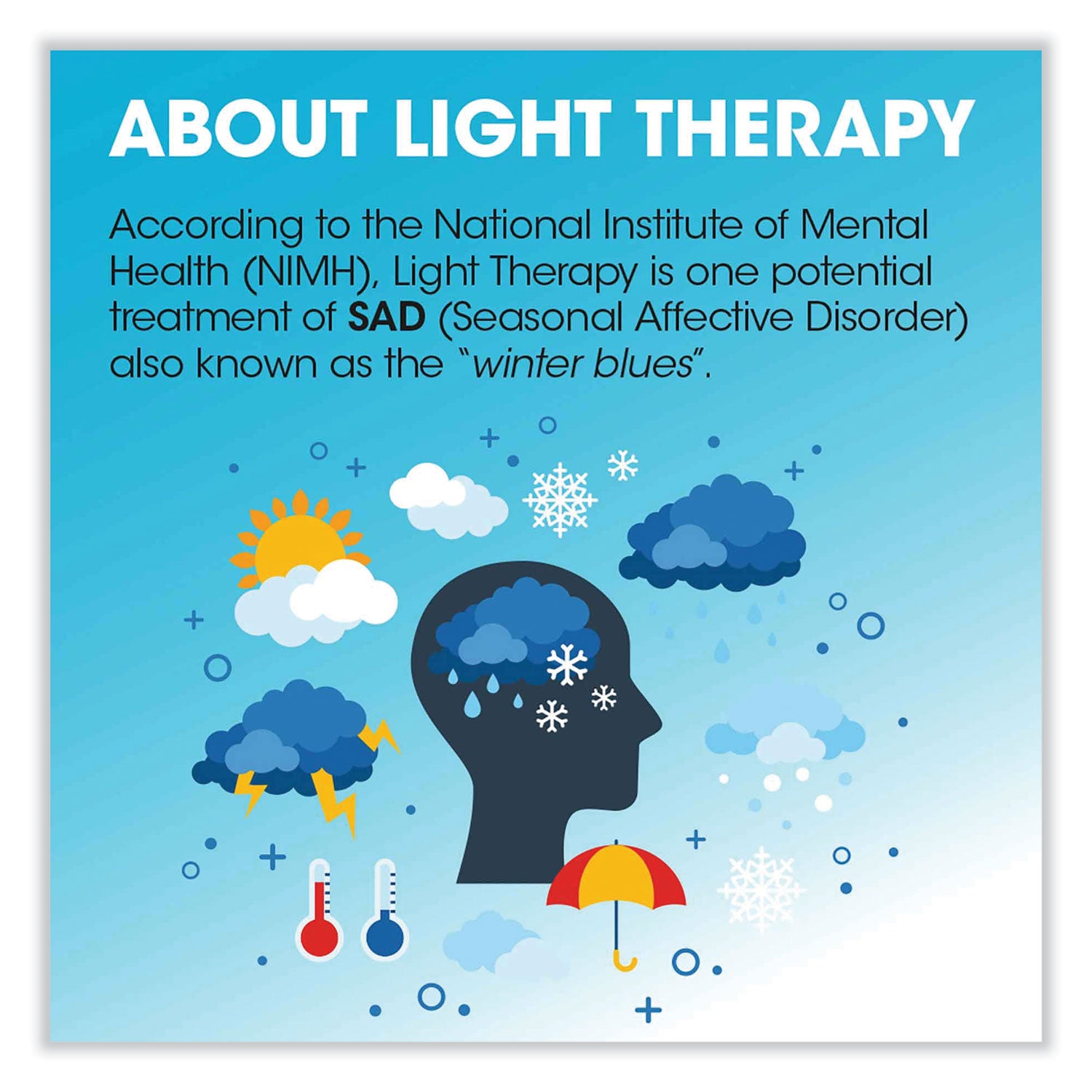 OttLite® Wellness Series ClearSun LED Light Therapy Lamp, 7.88" High, White