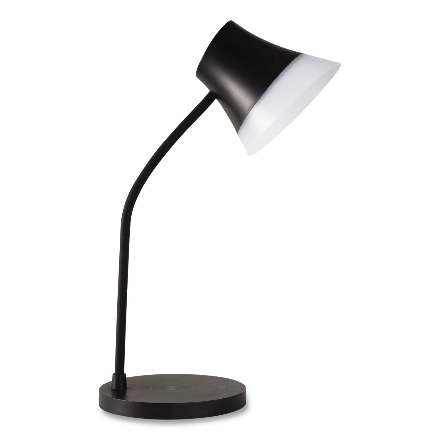 Wellness Series Shine LED Desk Lamp, 12" to 17" High, Black