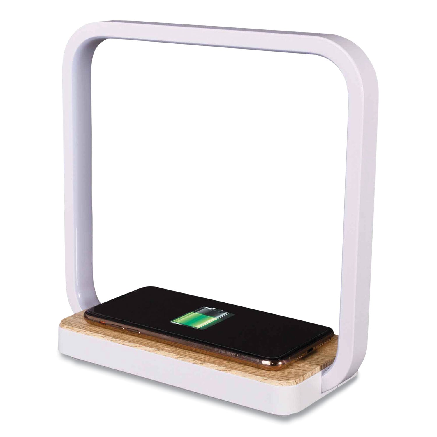OttLite® Wireless Charging Station with Night Light, USB, White