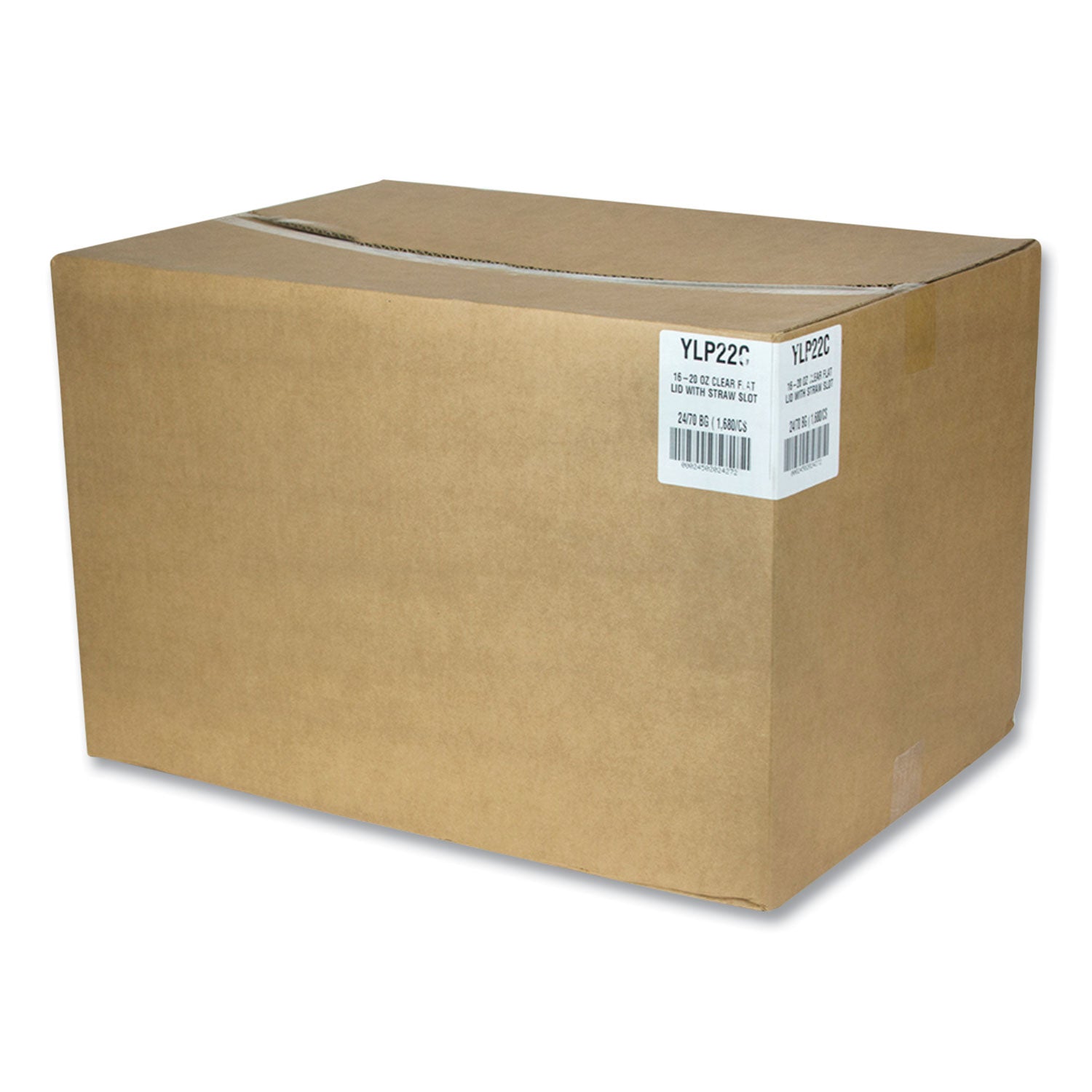 Pactiv Evergreen Cold Cup Lids, Fits 12 oz/14 oz/16 oz/20 oz Cold Cups, Plastic, Clear, 1,680/Carton