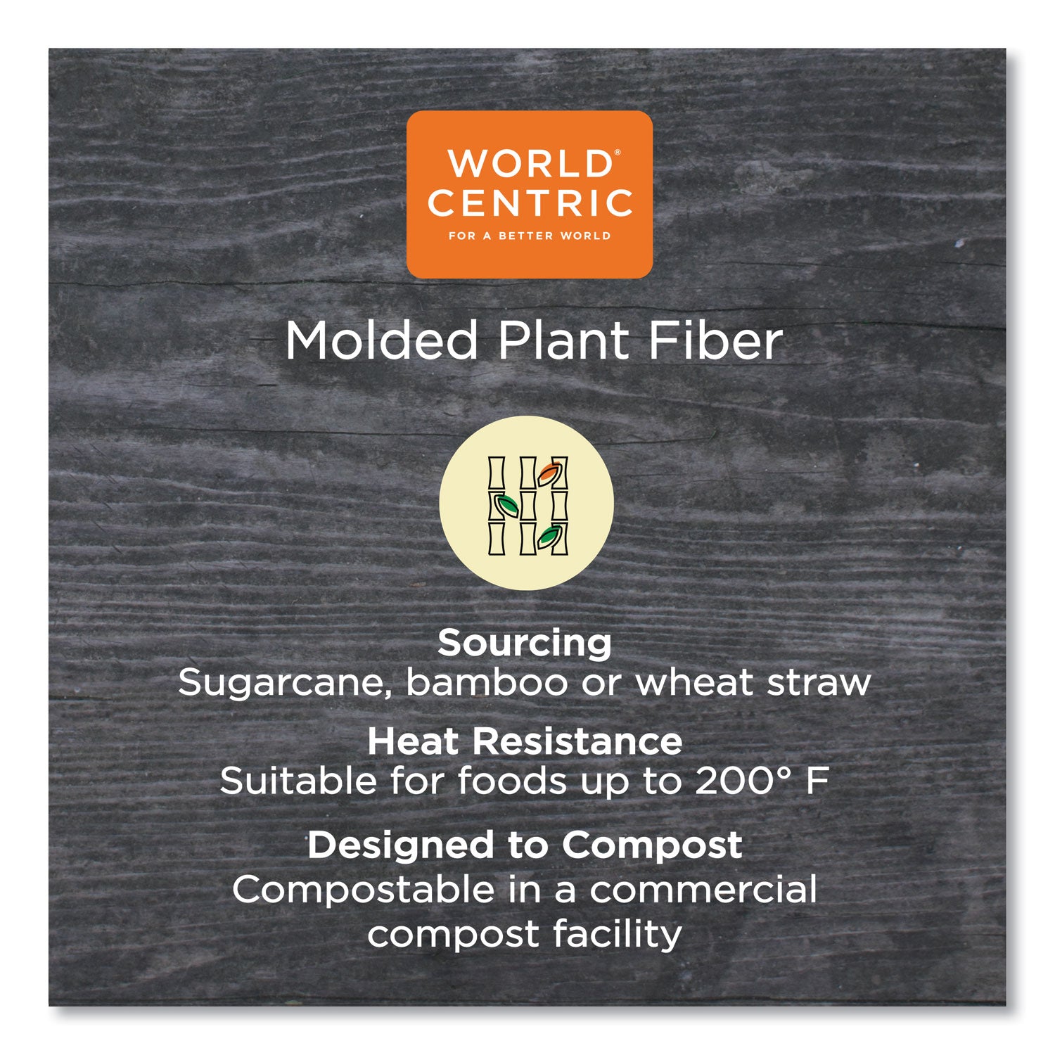 World Centric® Fiber Plates, Paper, 7" dia, Natural, 1,000/Carton