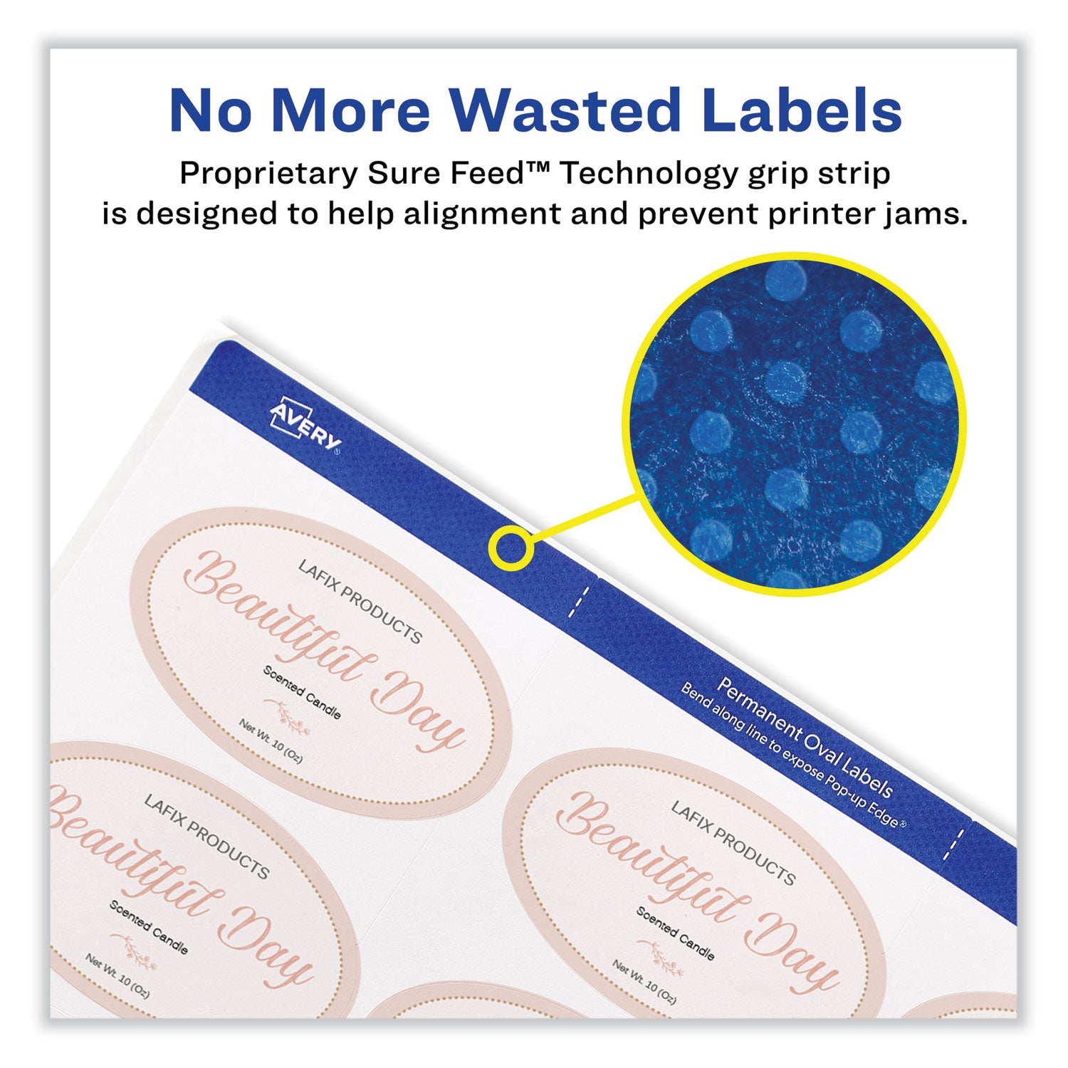 Avery® Laser/Inkjet Media Labels, Inkjet/Laser Printers, 2 x 3.3, White, 8 Labels/Sheet, 25 Sheets/Pack